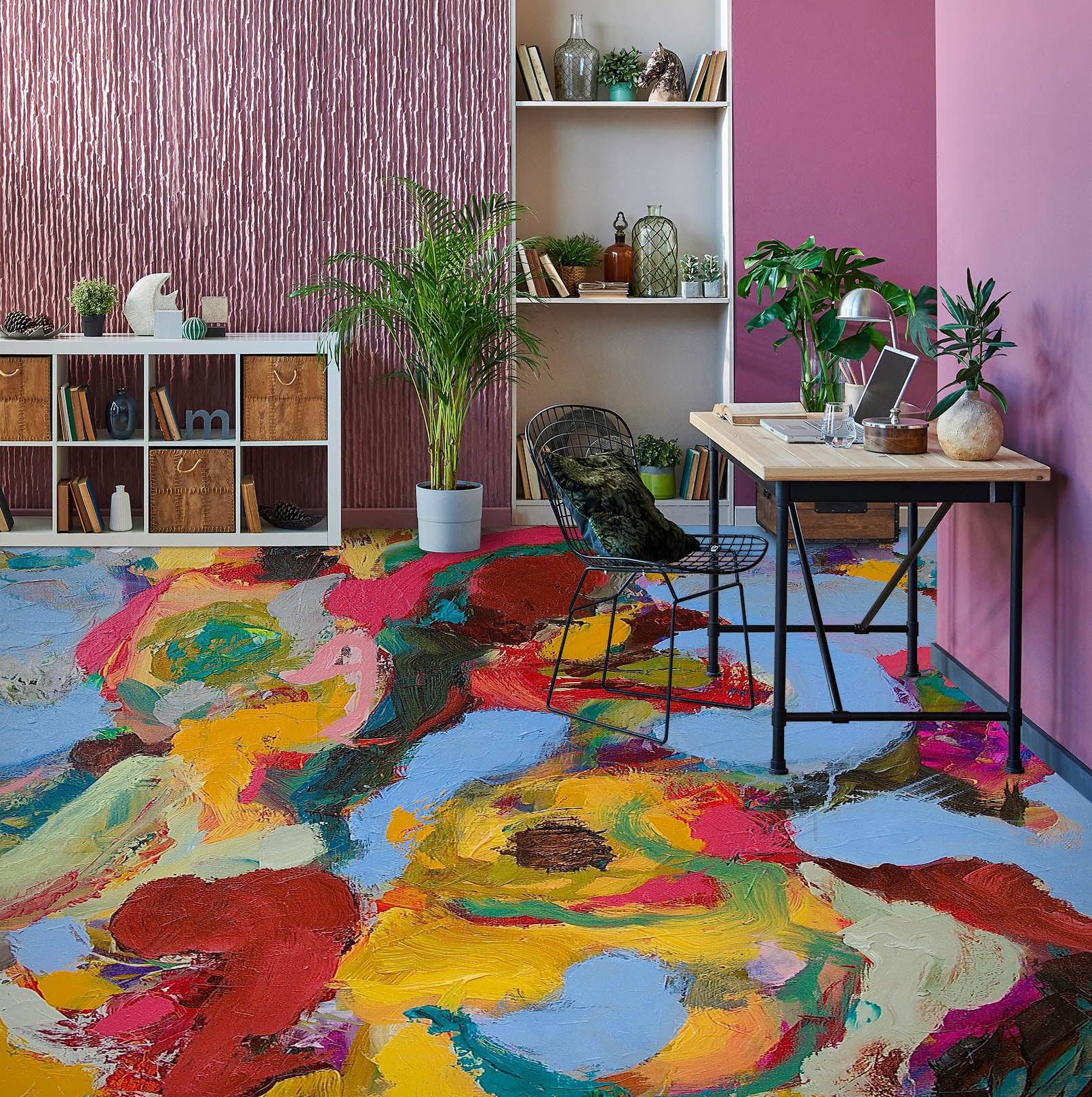 3D Colorful Pattern 9927 Allan P. Friedlander Floor Mural