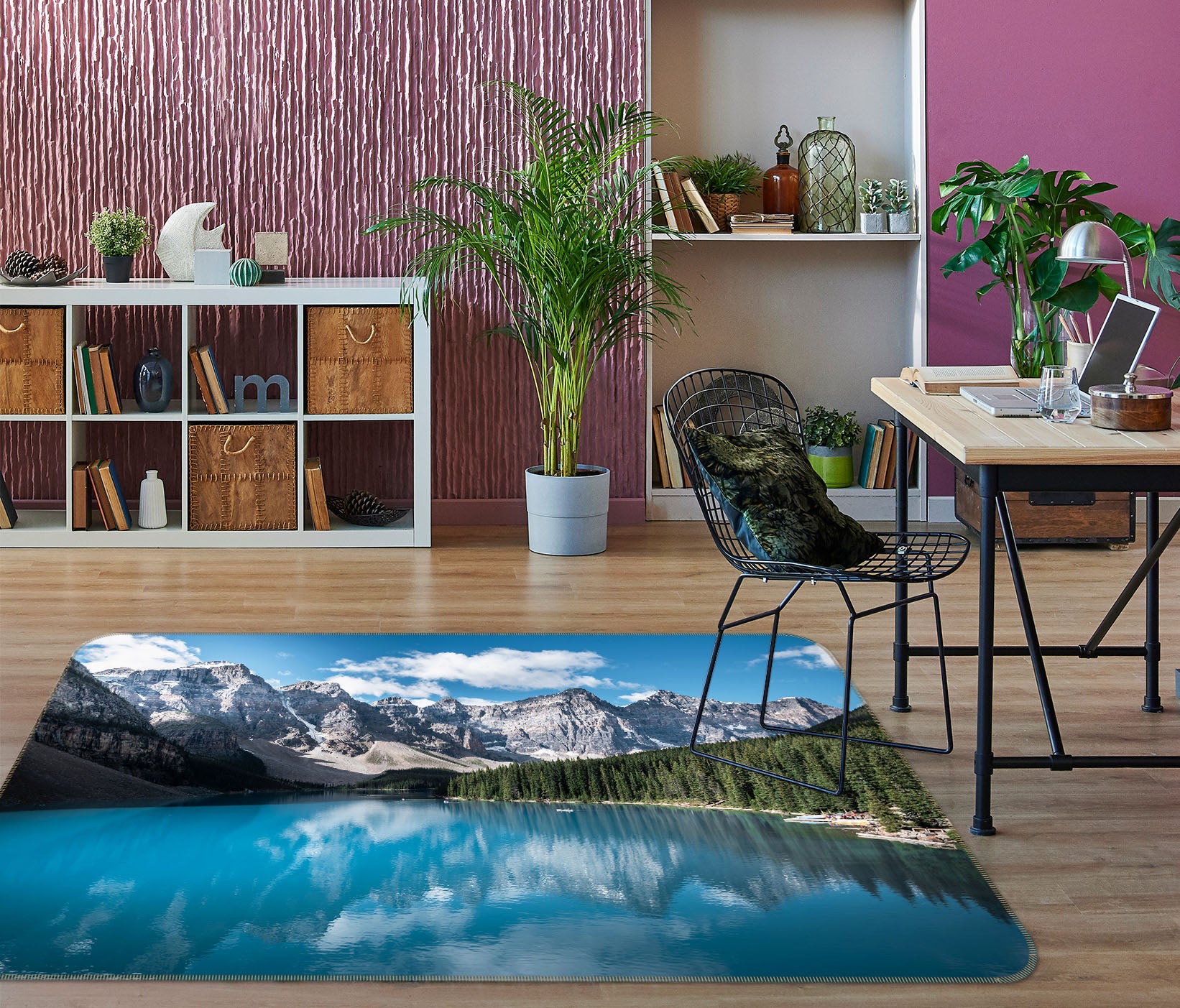 3D Iceberg Lake Water 31020 Non Slip Rug Mat