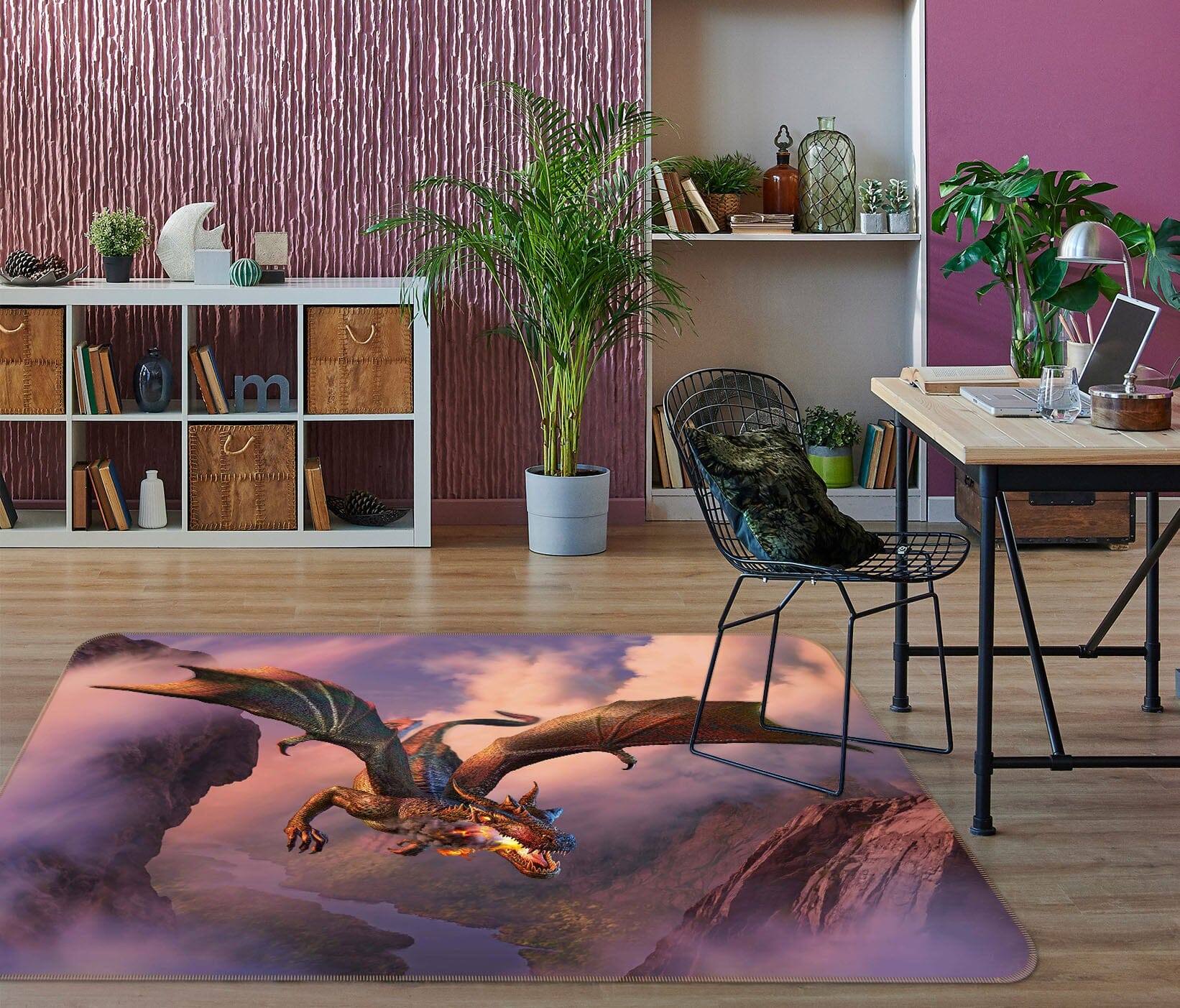 3D Fire Flight 1057 Jerry LoFaro Rug Non Slip Rug Mat Mat AJ Creativity Home 