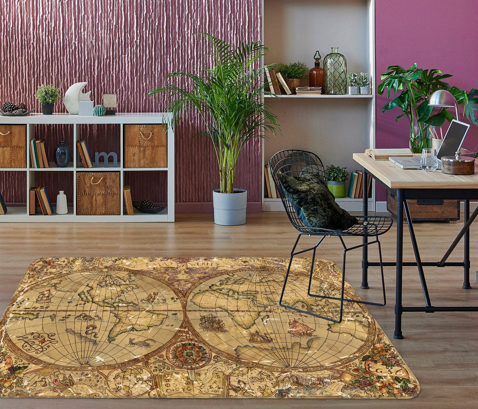 3D Precision Earth 259 World Map Non Slip Rug Mat Mat AJ Creativity Home 