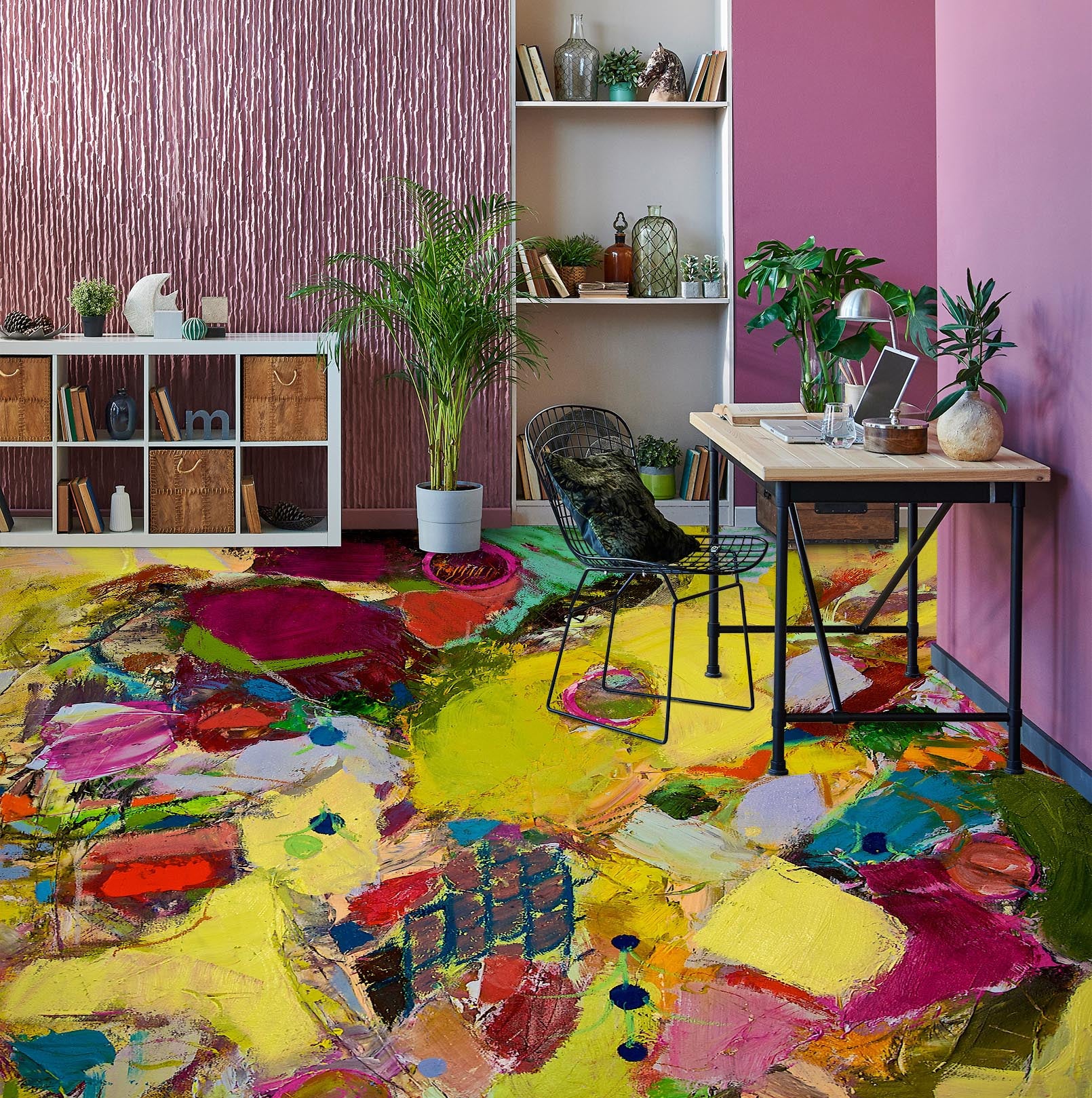 3D Pigment Color Block 9929 Allan P. Friedlander Floor Mural