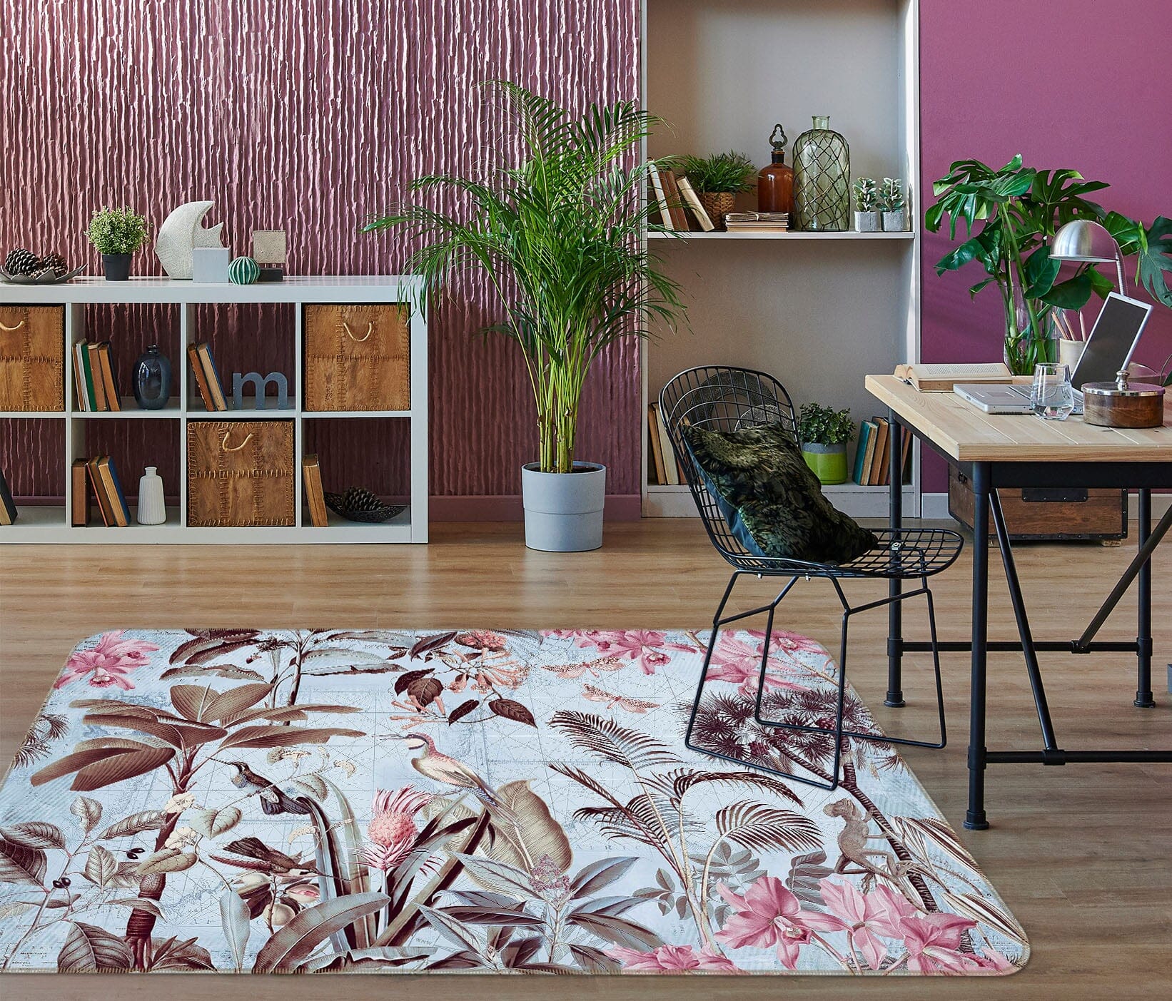 3D Red Flower 1025 Andrea haase Rug Non Slip Rug Mat Mat AJ Creativity Home 