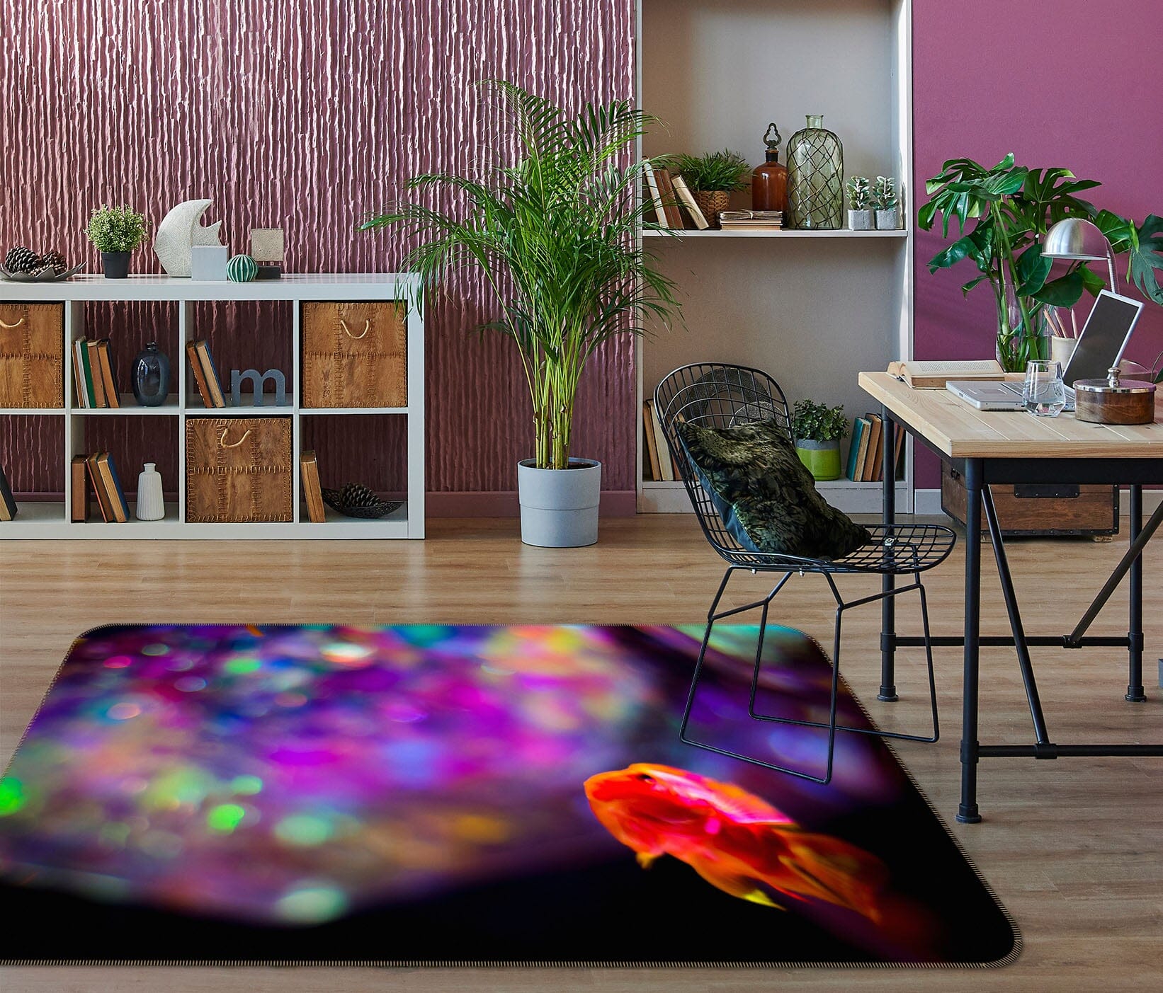 3D Colored Lights 1001 Noirblanc777 Rug Non Slip Rug Mat Mat AJ Creativity Home 