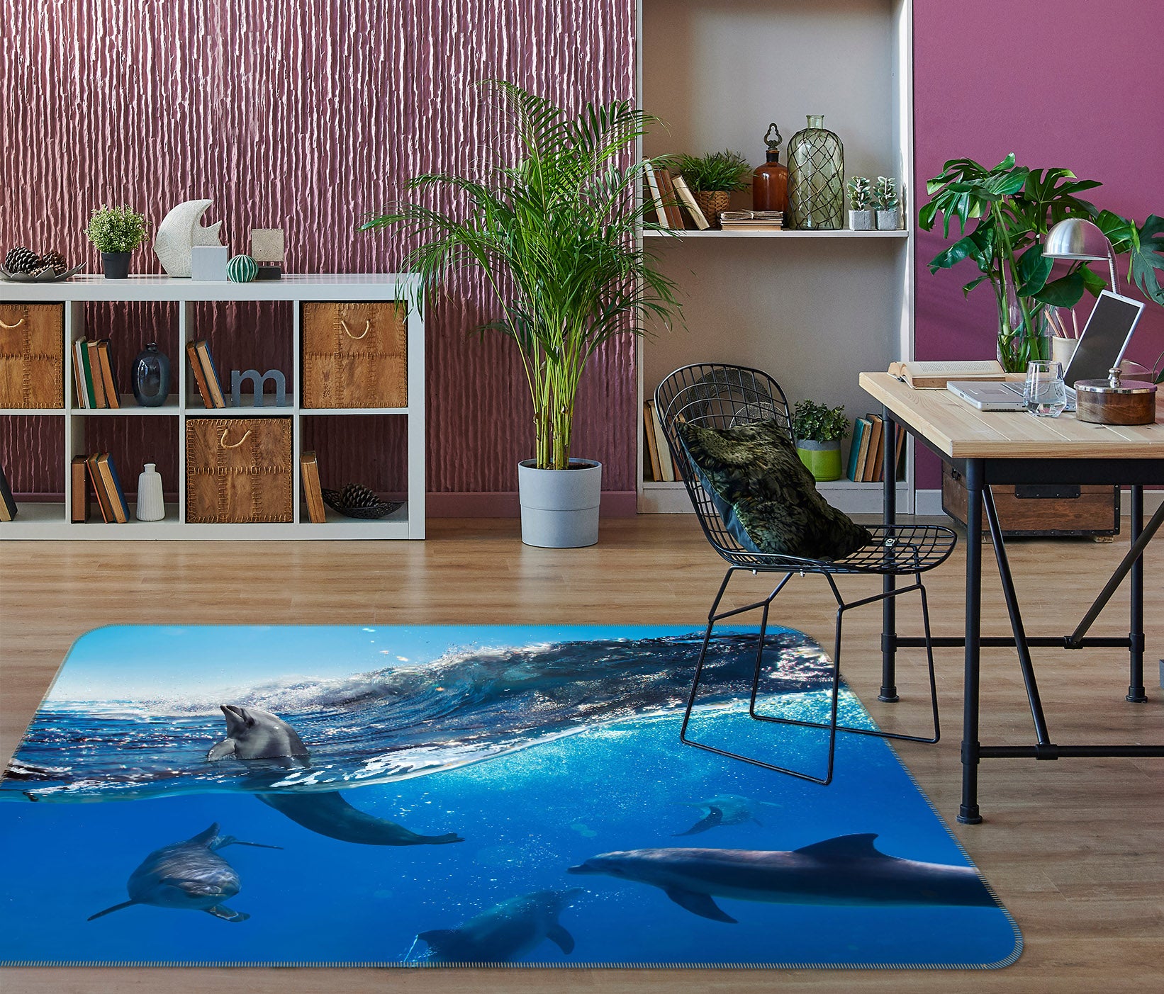 3D Dolphins 38111 Animal Non Slip Rug Mat