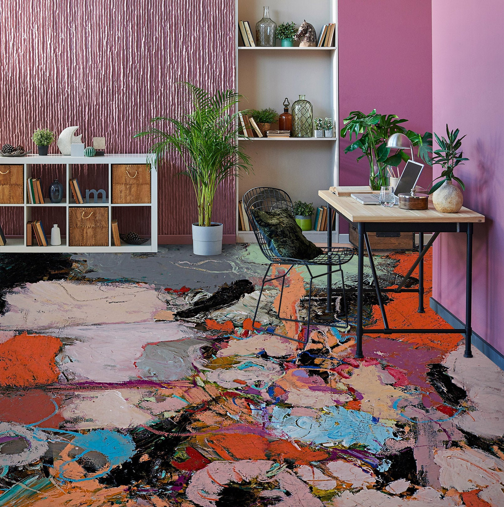 3D Color Pigment 9923 Allan P. Friedlander Floor Mural