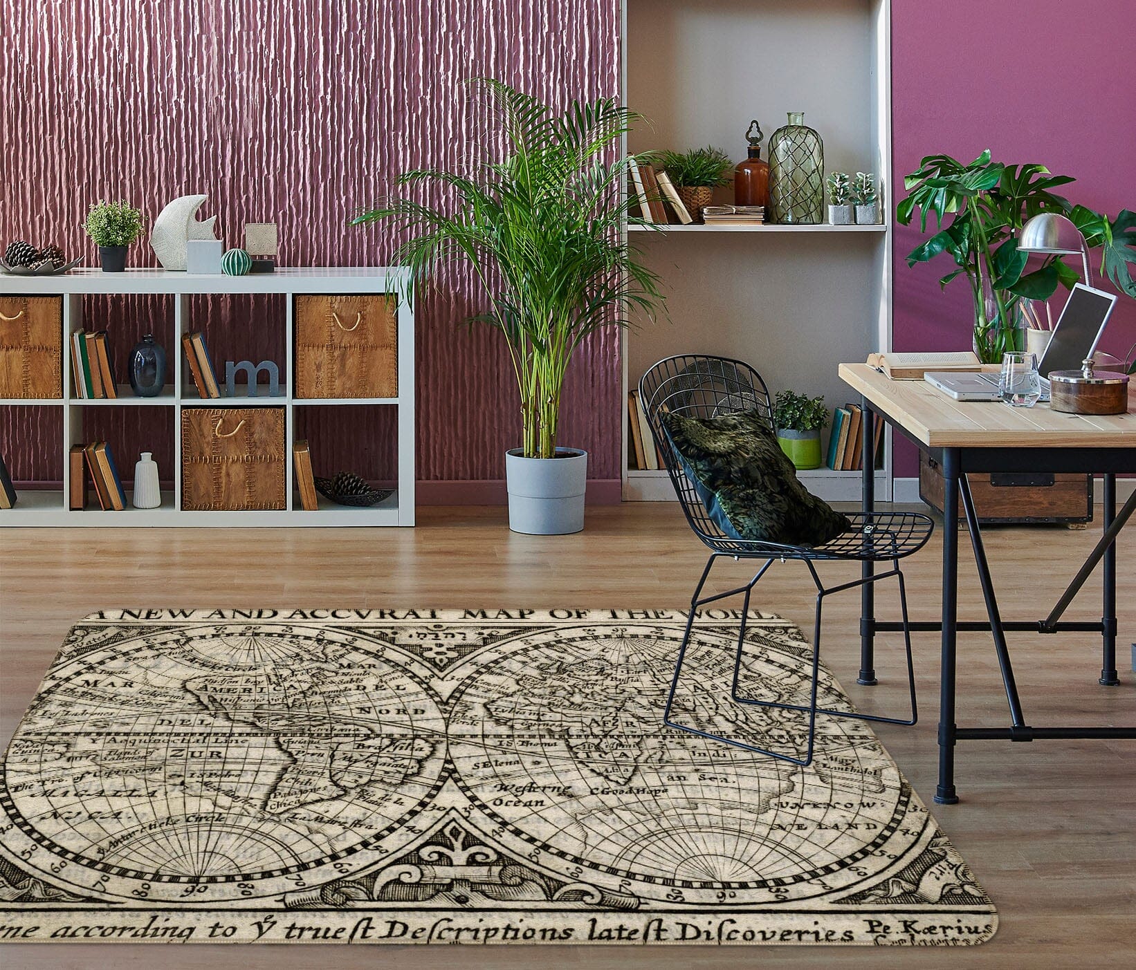 3D Gray Pattern 215 World Map Non Slip Rug Mat Mat AJ Creativity Home 