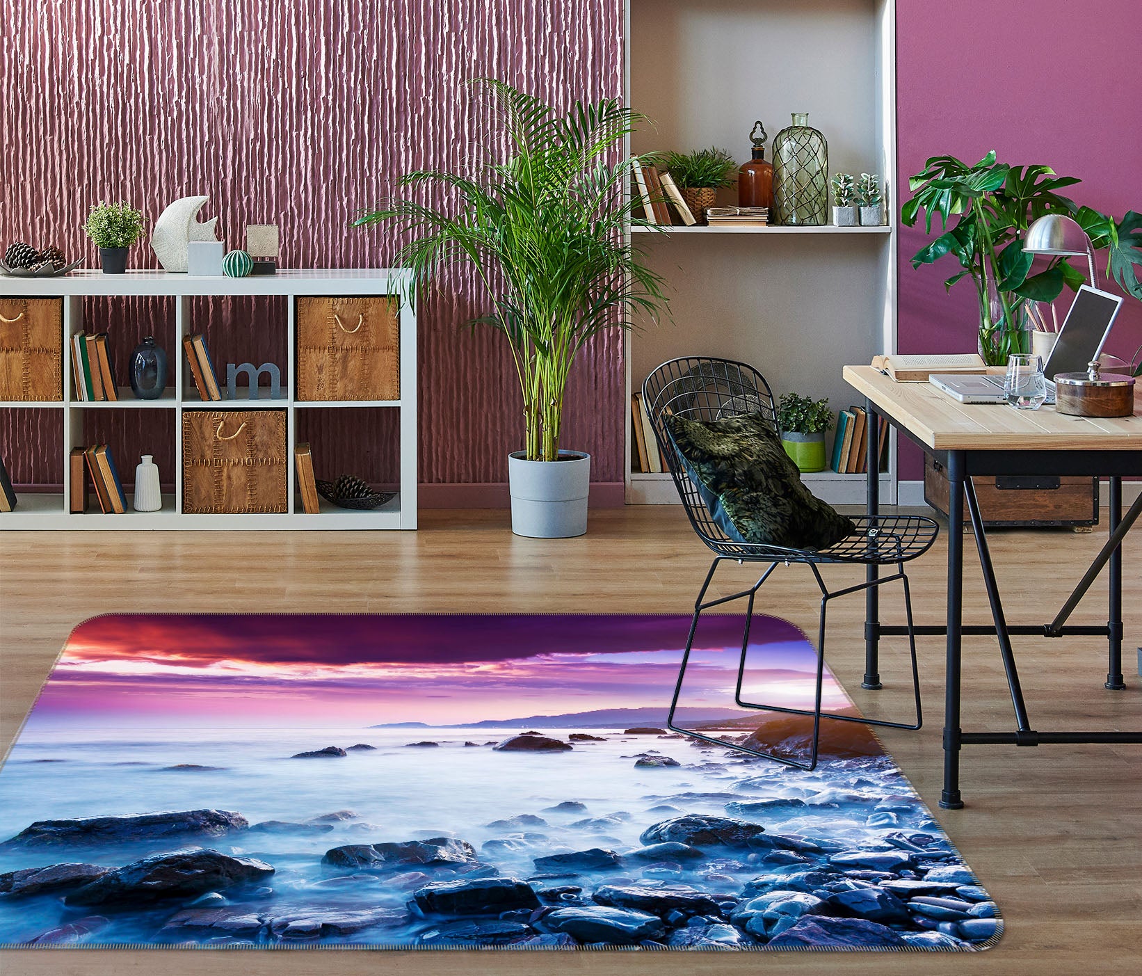 3D Sea Stone 34132 Non Slip Rug Mat