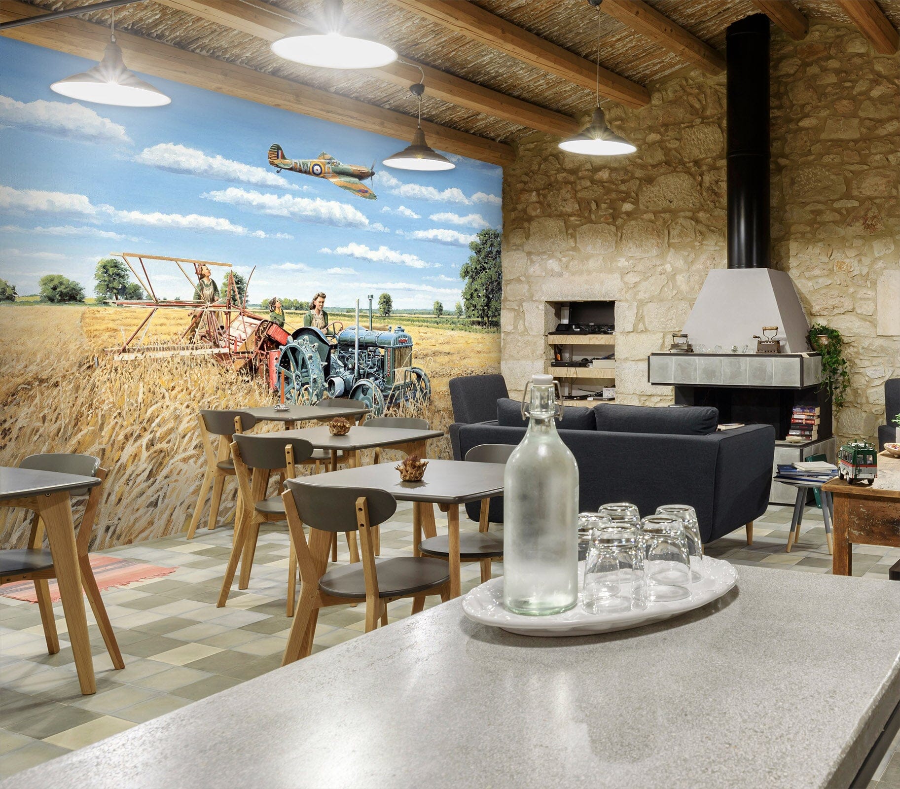 3D Harvesting Victory 1028 Trevor Mitchell Wall Mural Wall Murals Wallpaper AJ Wallpaper 2 