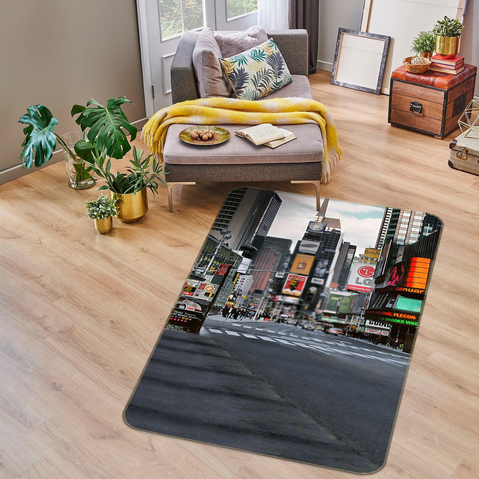3D Street Building 76073 Non Slip Rug Mat