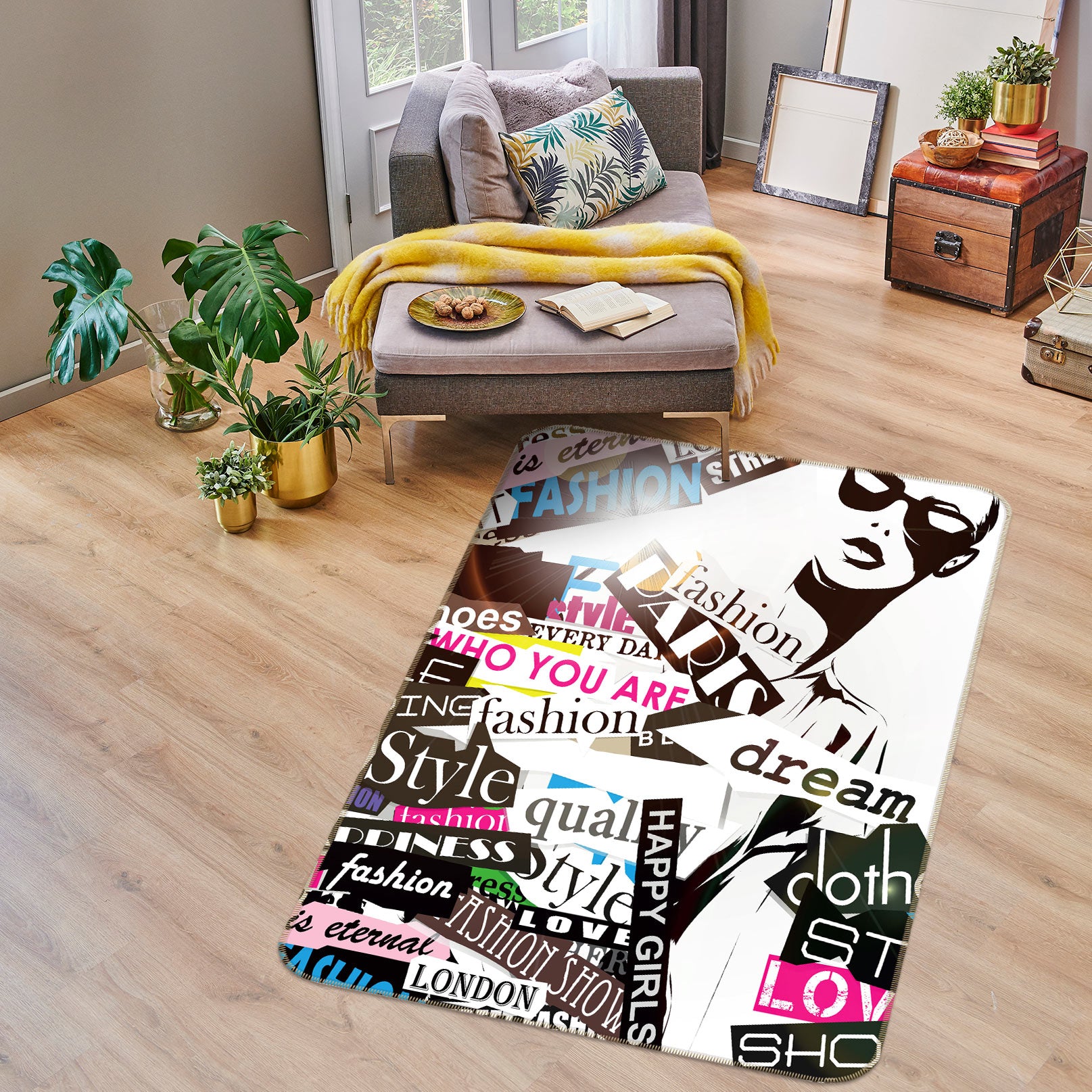 3D Fashion Women 77249 Non Slip Rug Mat