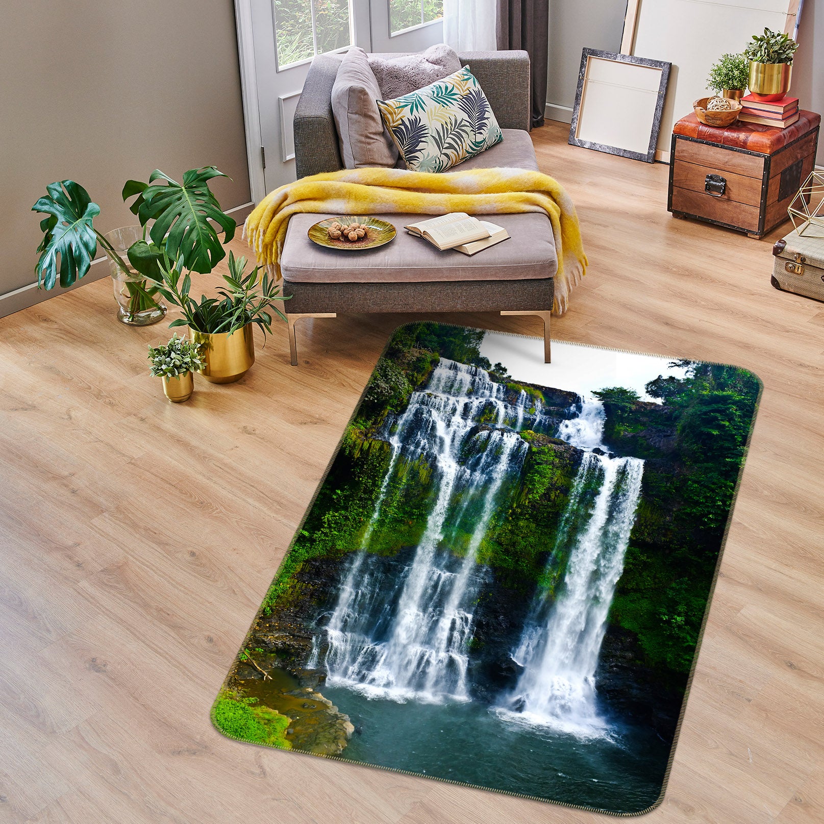 3D Waterfall 26022 Non Slip Rug Mat