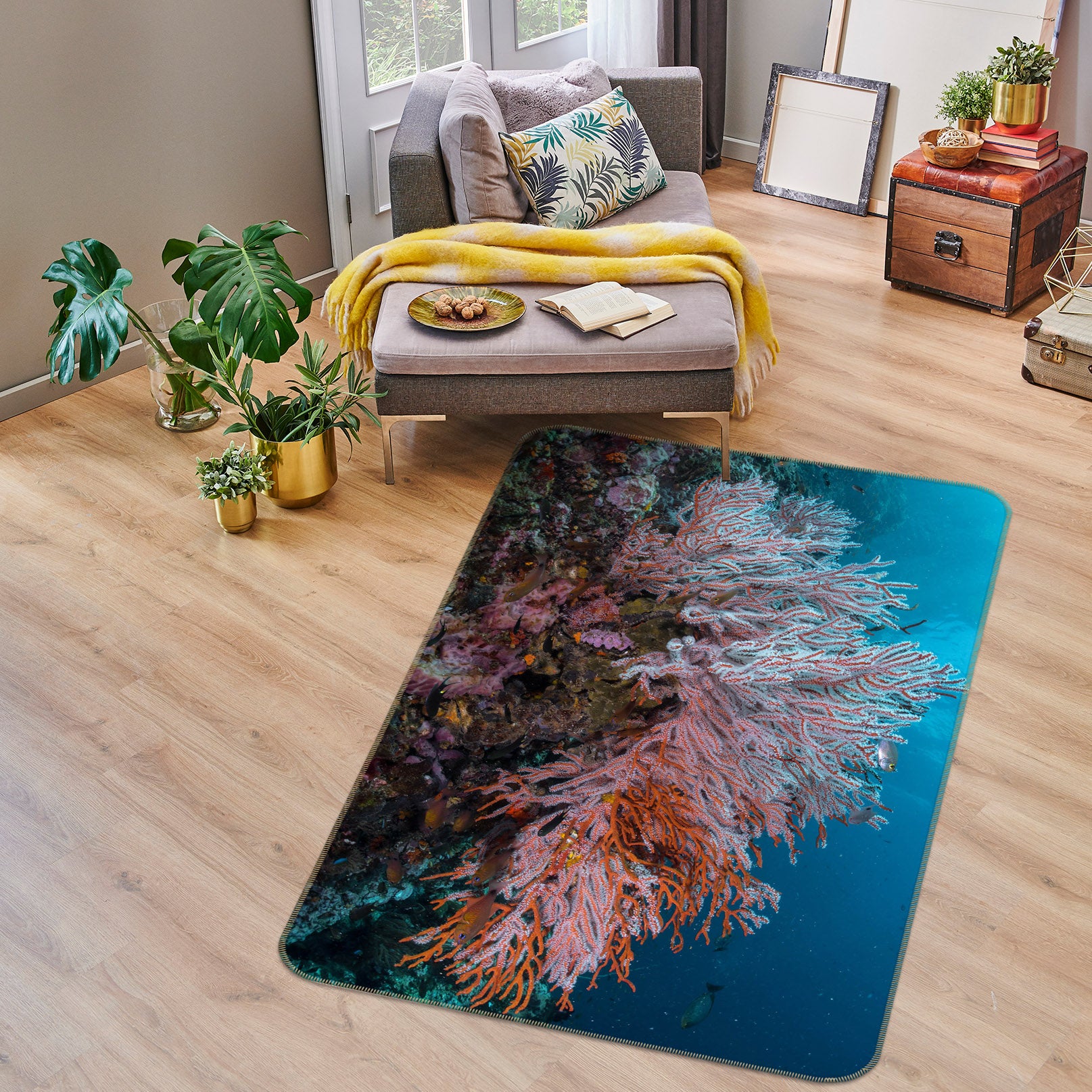 3D Coral 26063 Non Slip Rug Mat
