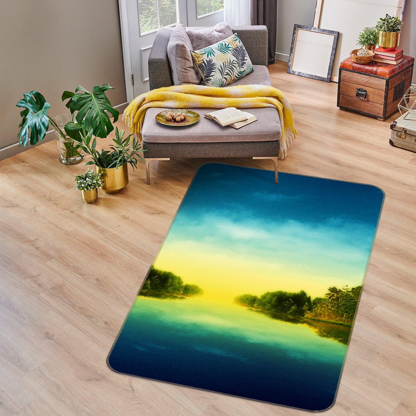 3D River 76051 Non Slip Rug Mat