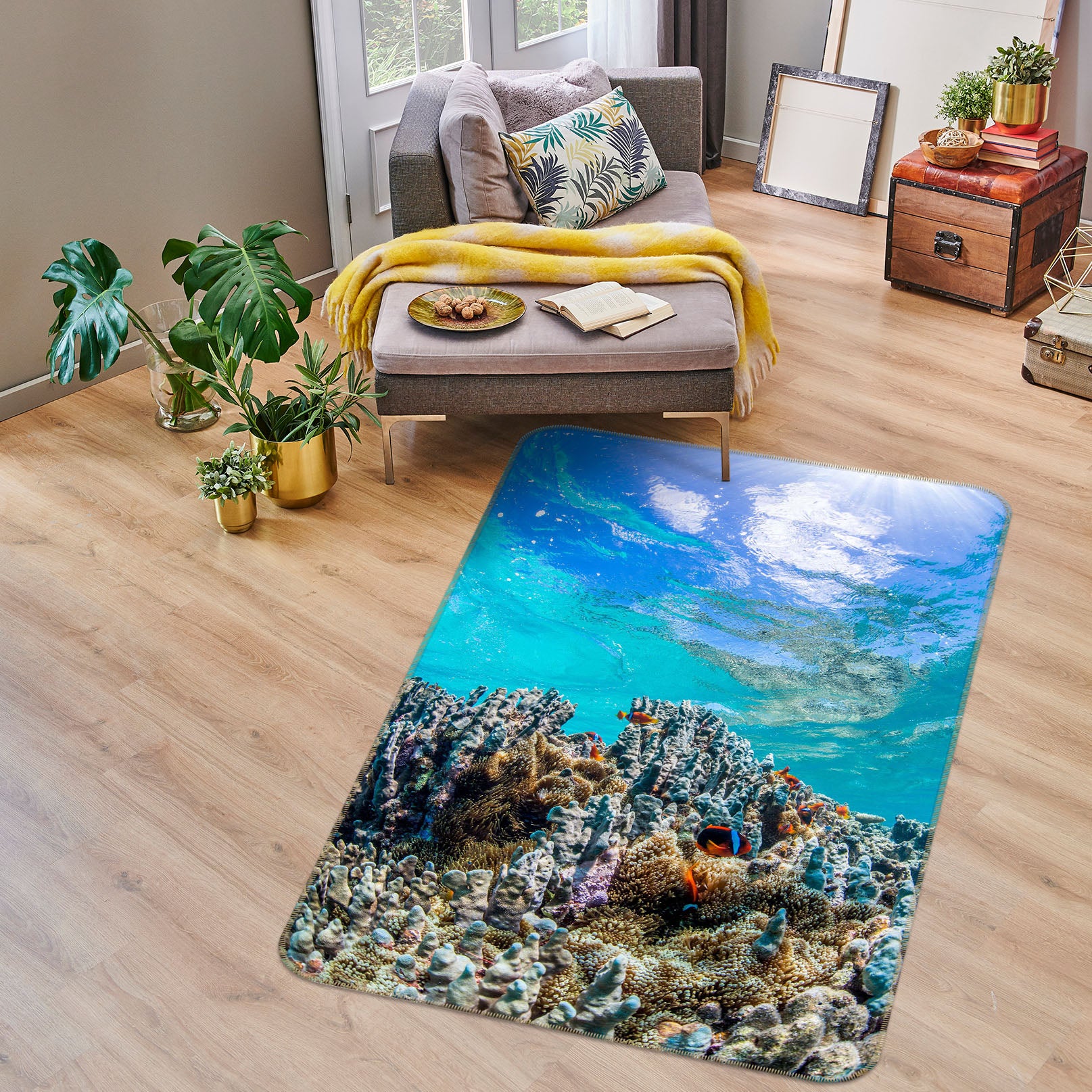 3D Coral Sea 38198 Animal Non Slip Rug Mat