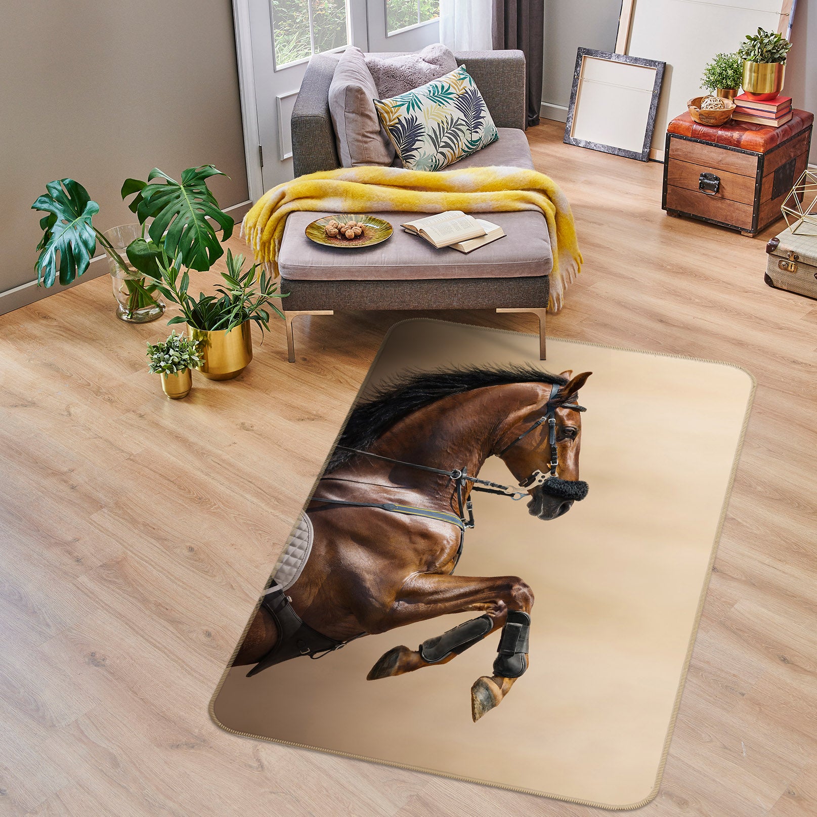 3D Horse 38187 Animal Non Slip Rug Mat
