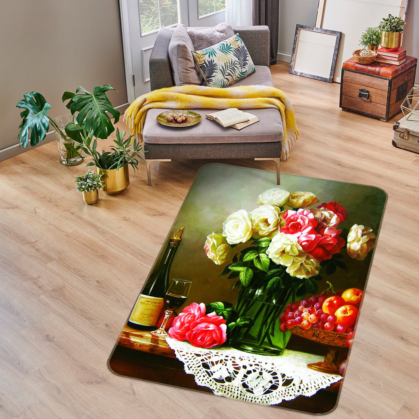 3D Vase 76194 Non Slip Rug Mat