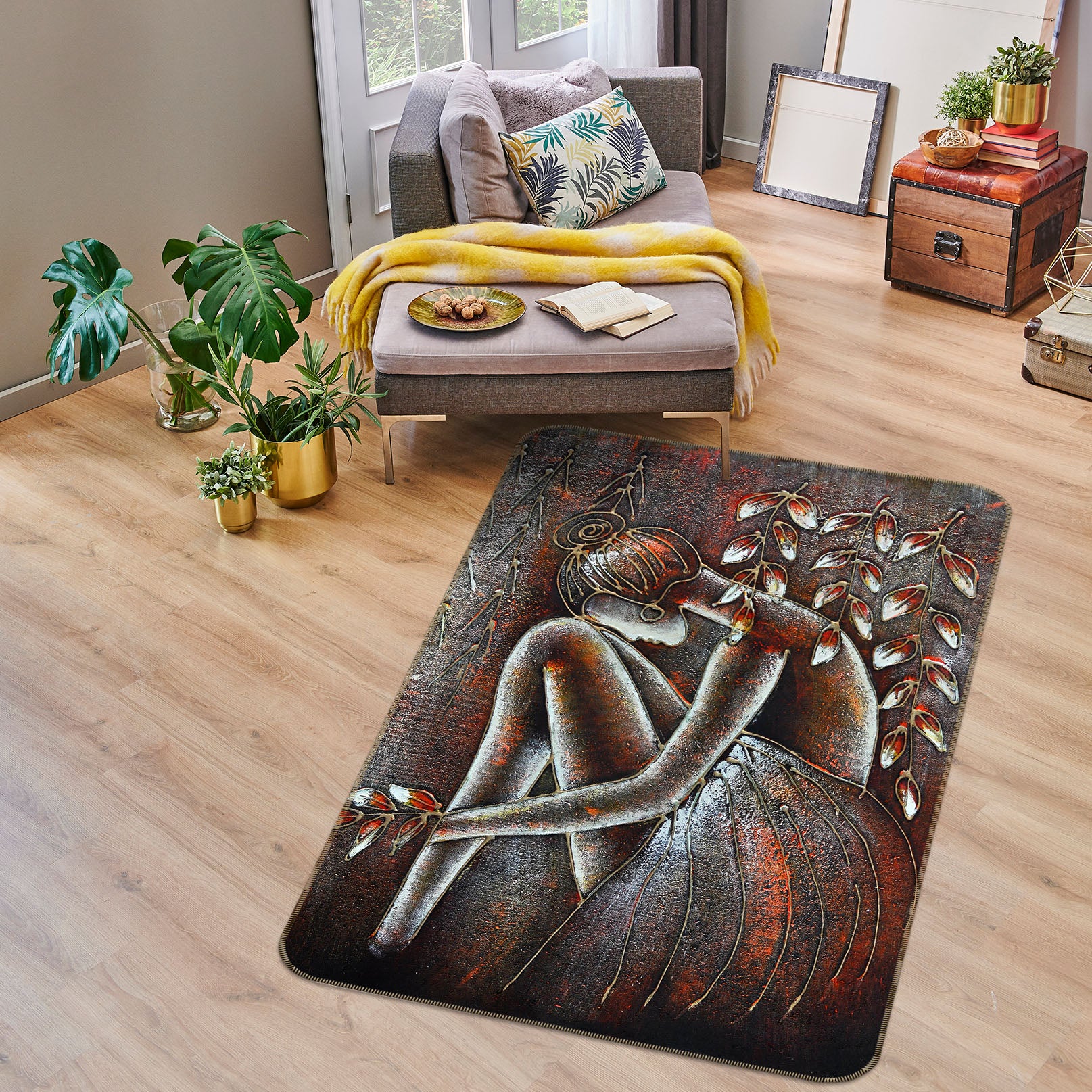 3D Female 33185 Non Slip Rug Mat