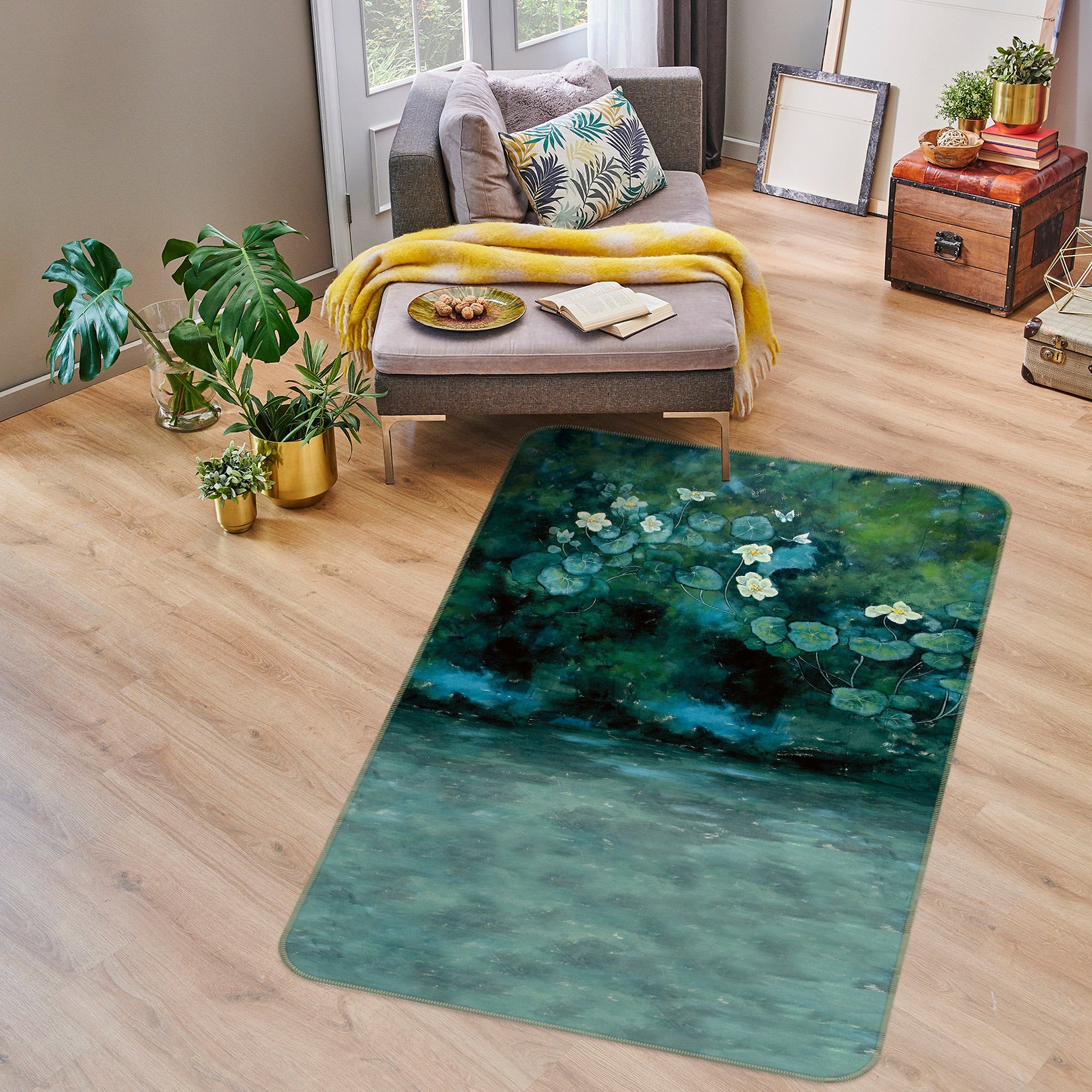 3D Foliage 76064 Non Slip Rug Mat