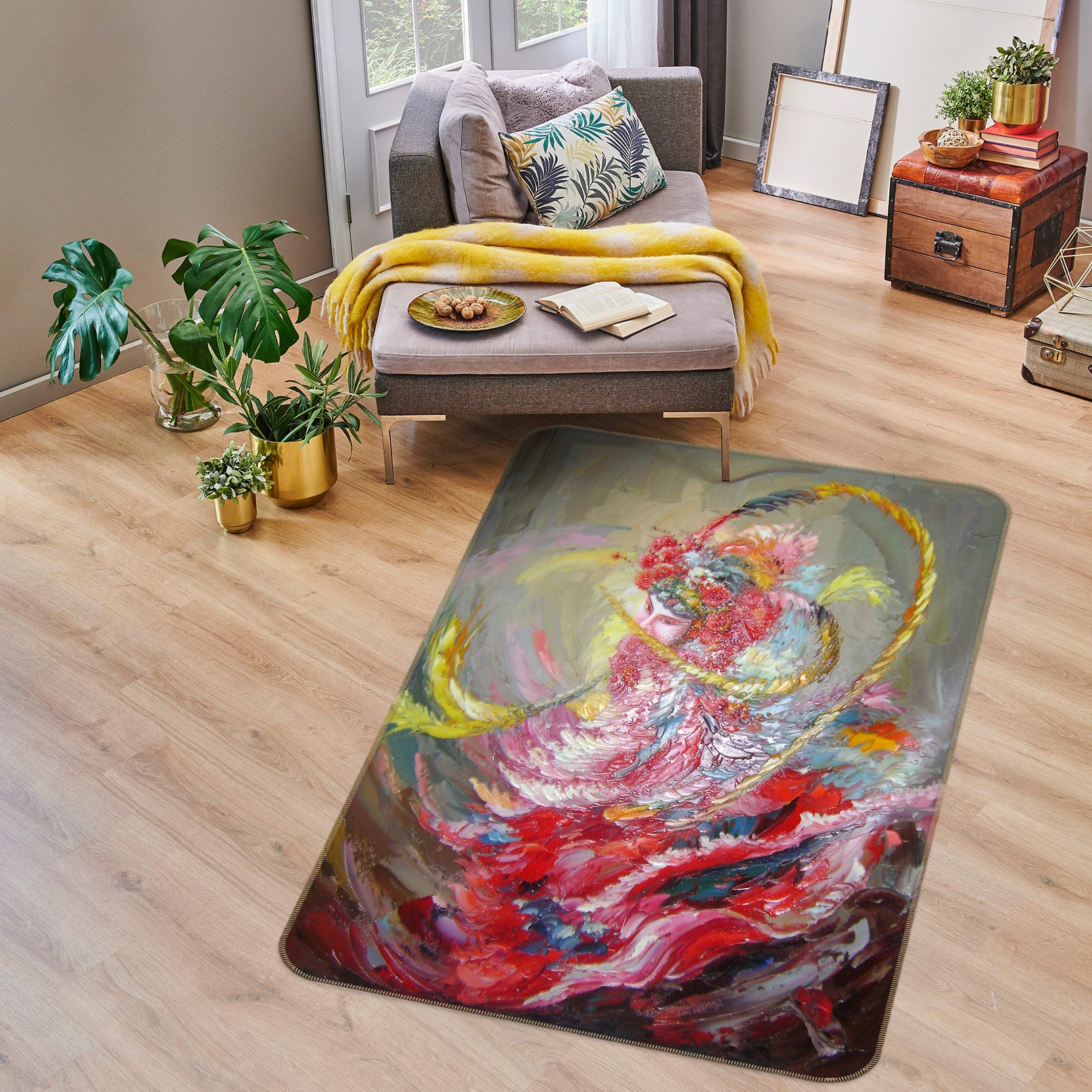 3D Pattern 76199 Non Slip Rug Mat