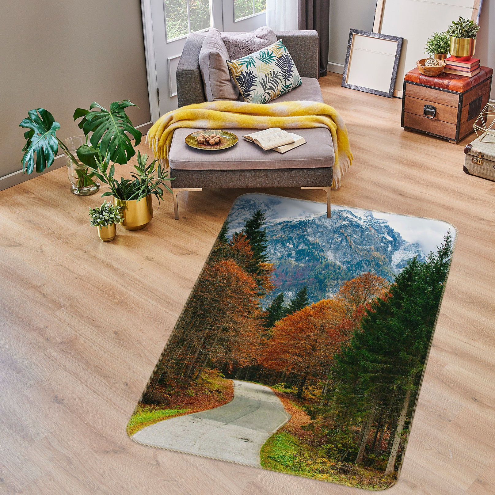 3D Shulin Street 33056 Non Slip Rug Mat