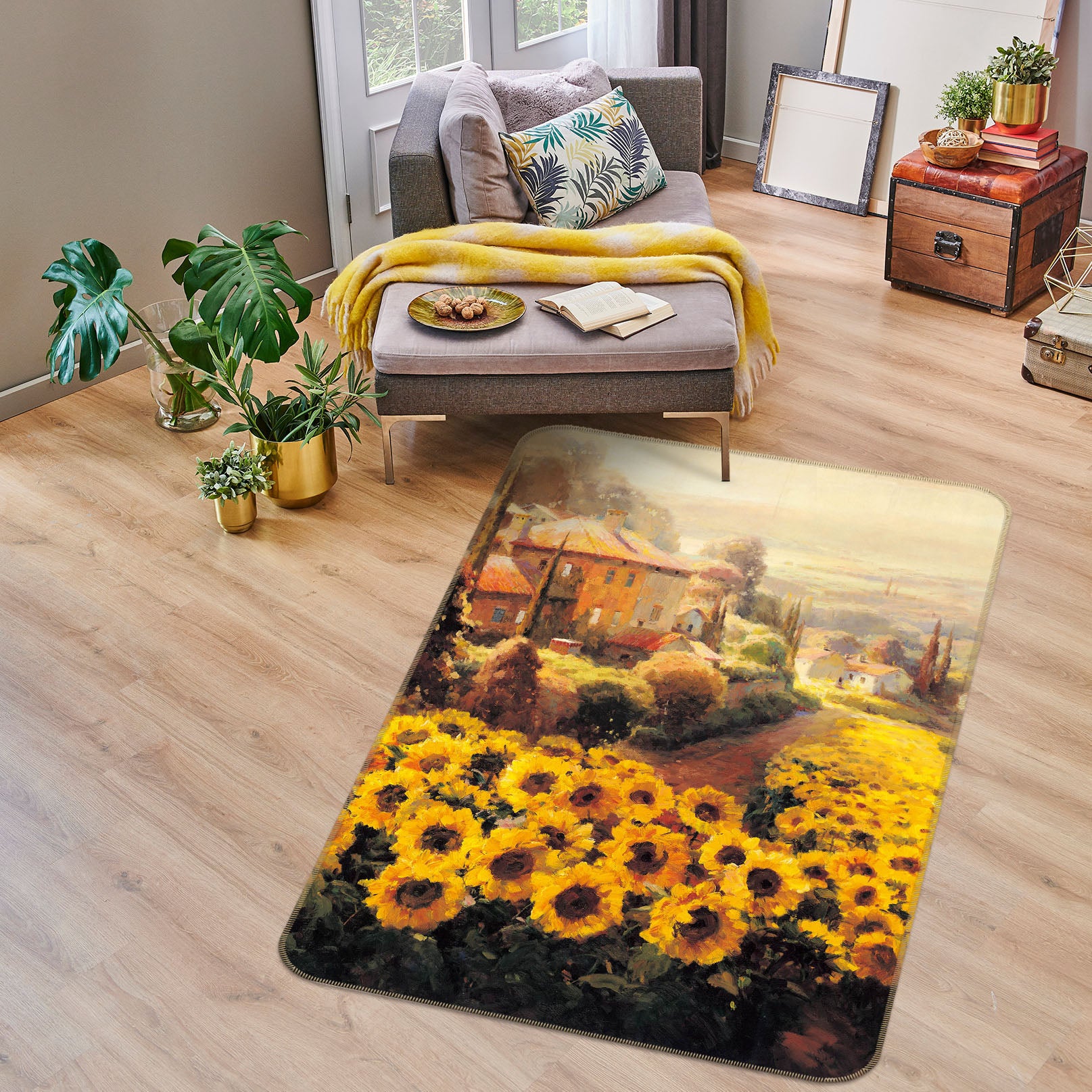 3D Sunflower 32165 Non Slip Rug Mat