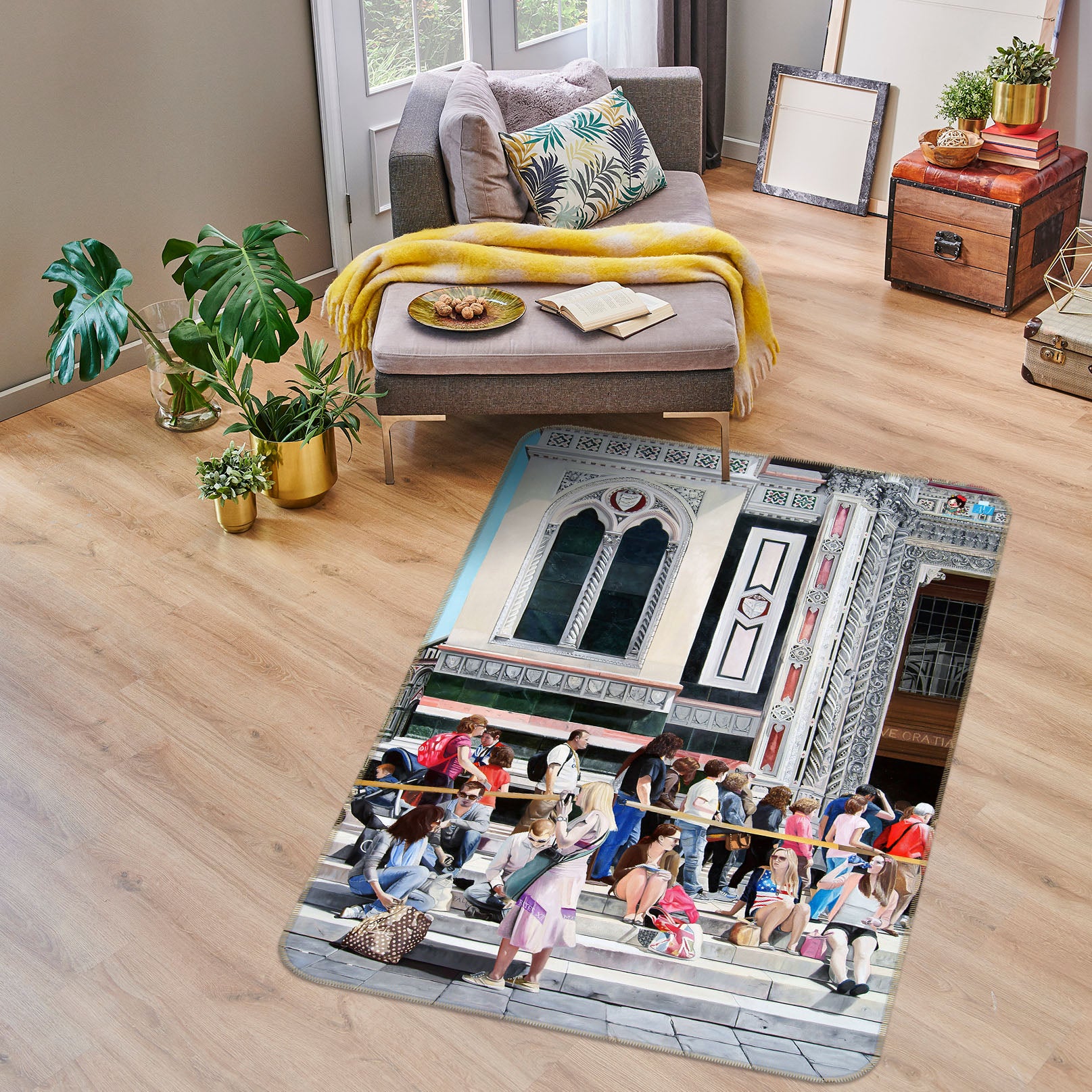 3D Tourist 11154 Matthew Holden Bates Rug Non Slip Rug Mat