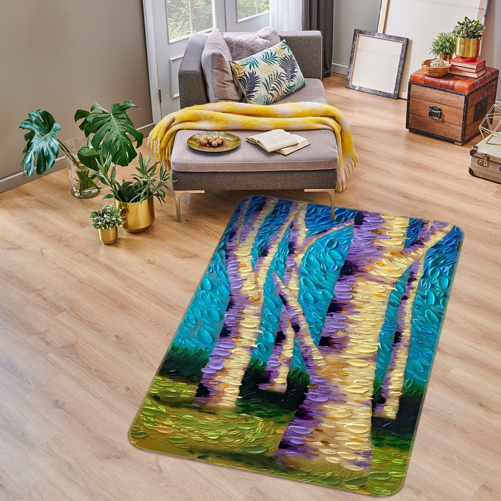 3D Garden Mystery Panel 1026 Dena Tollefson Rug Non Slip Rug Mat Mat AJ Creativity Home 