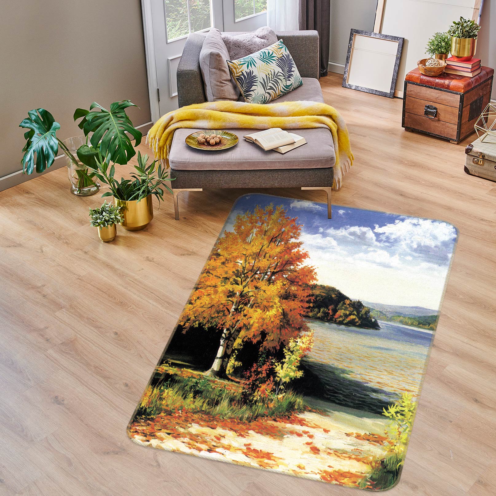 3D Tree Path 76173 Non Slip Rug Mat