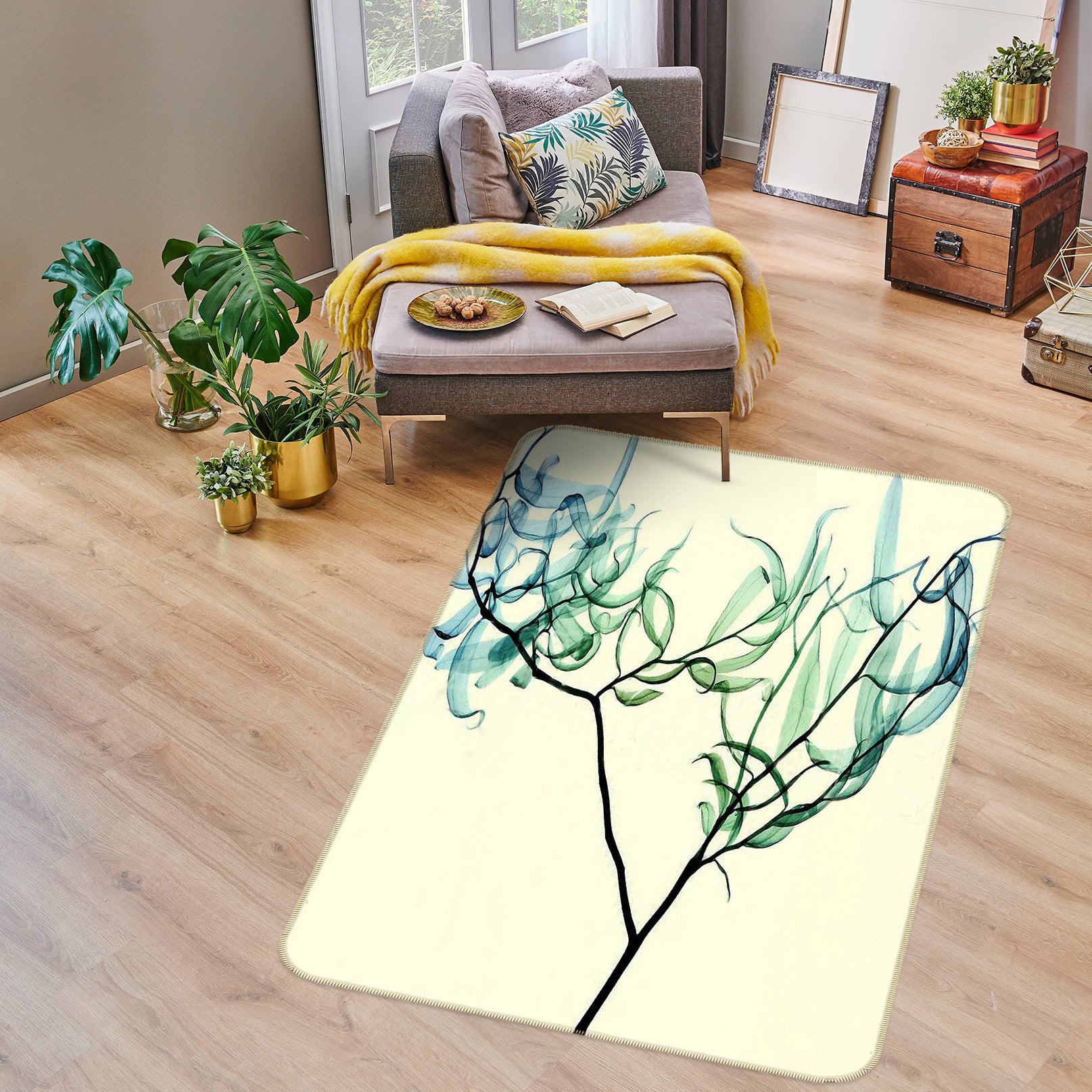 3D Trees 76118 Non Slip Rug Mat