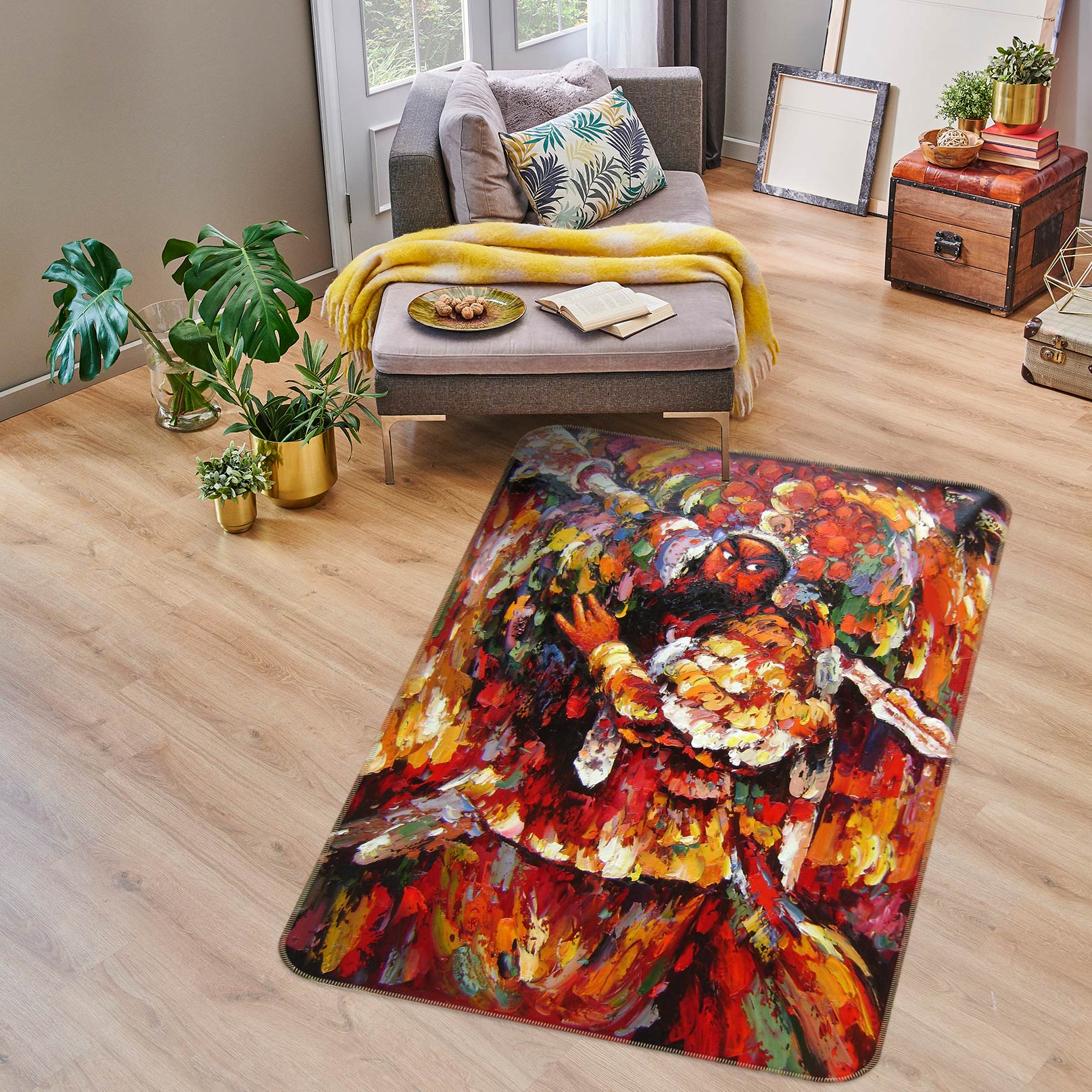 3D Peking Opera 76201 Non Slip Rug Mat