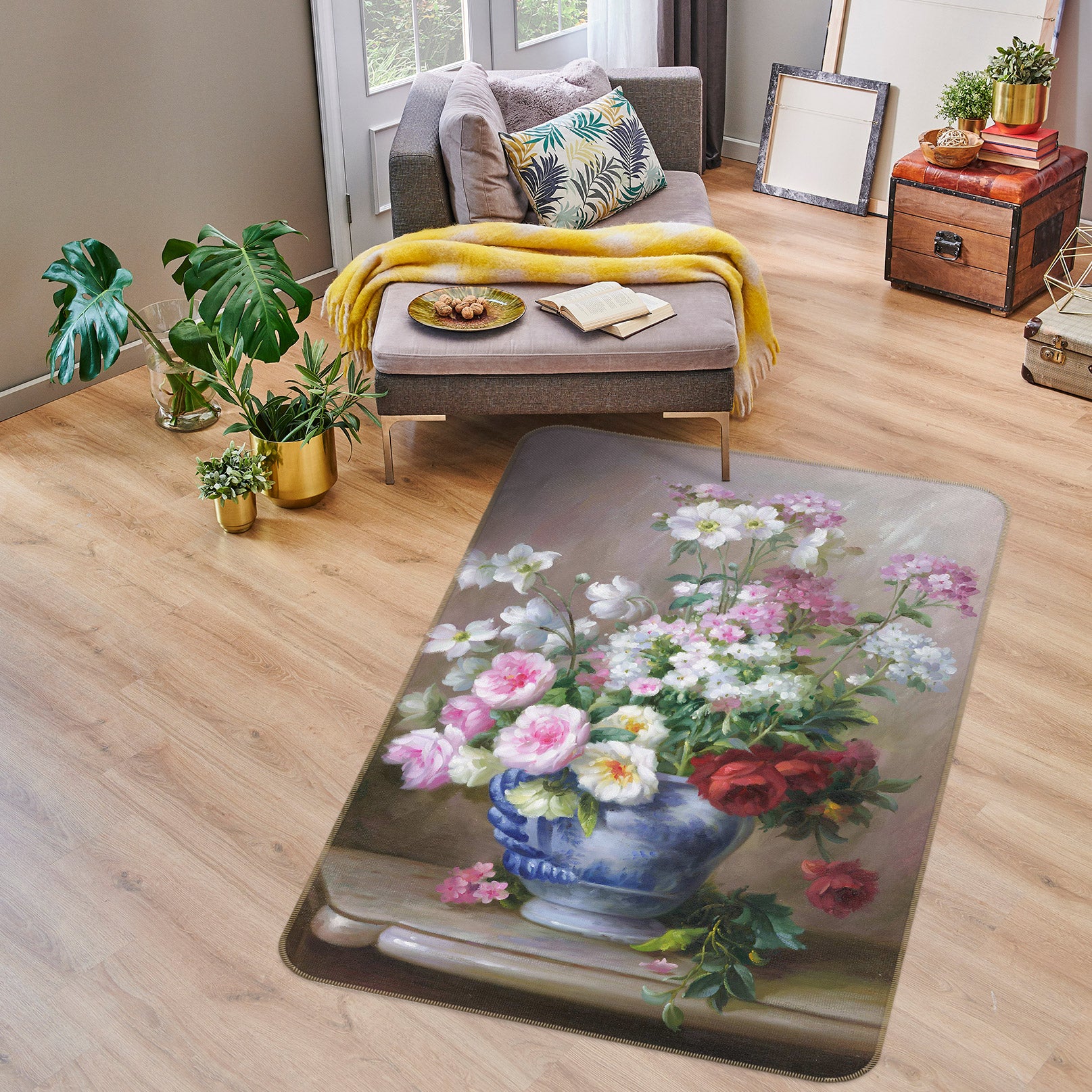 3D Vase 76062 Non Slip Rug Mat