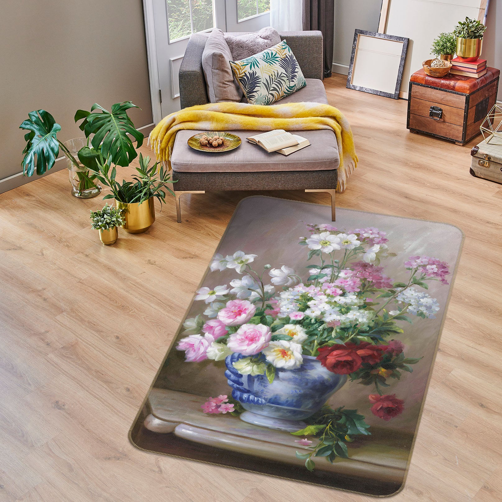 3D Vase 32102 Non Slip Rug Mat