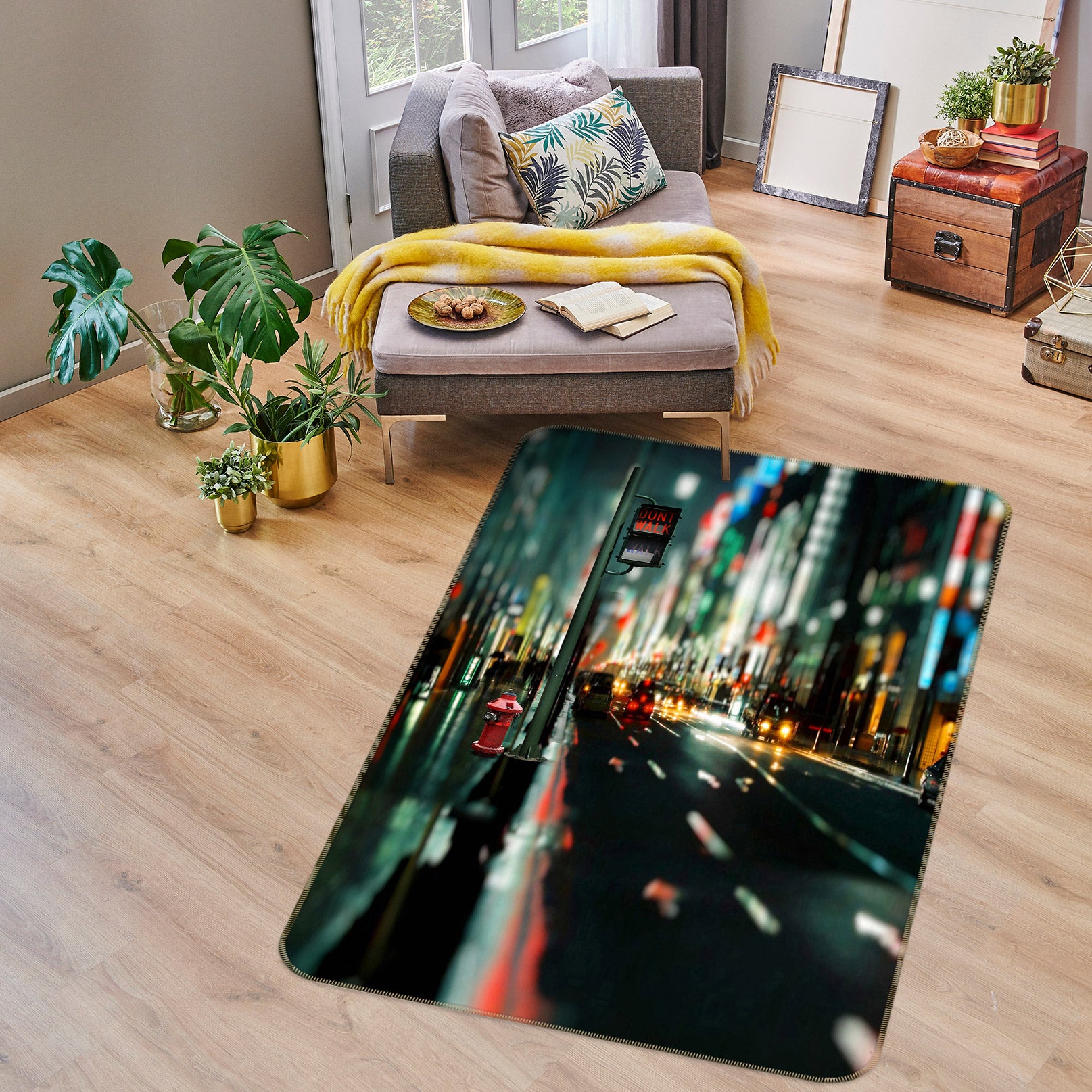 3D Street Road 76088 Non Slip Rug Mat