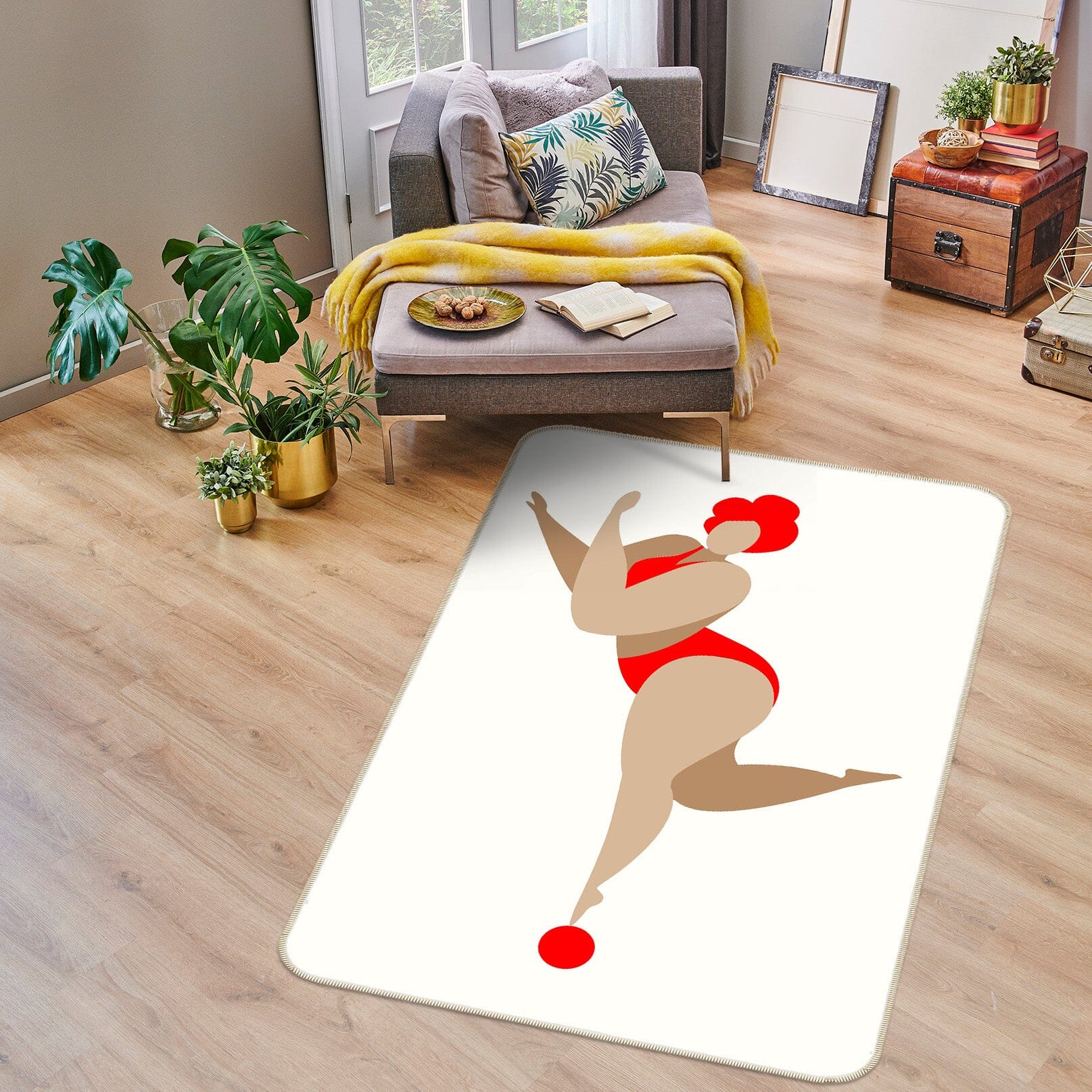 3D Red Dancing Queen 1033 Boris Draschoff Rug Non Slip Rug Mat Mat AJ Creativity Home 