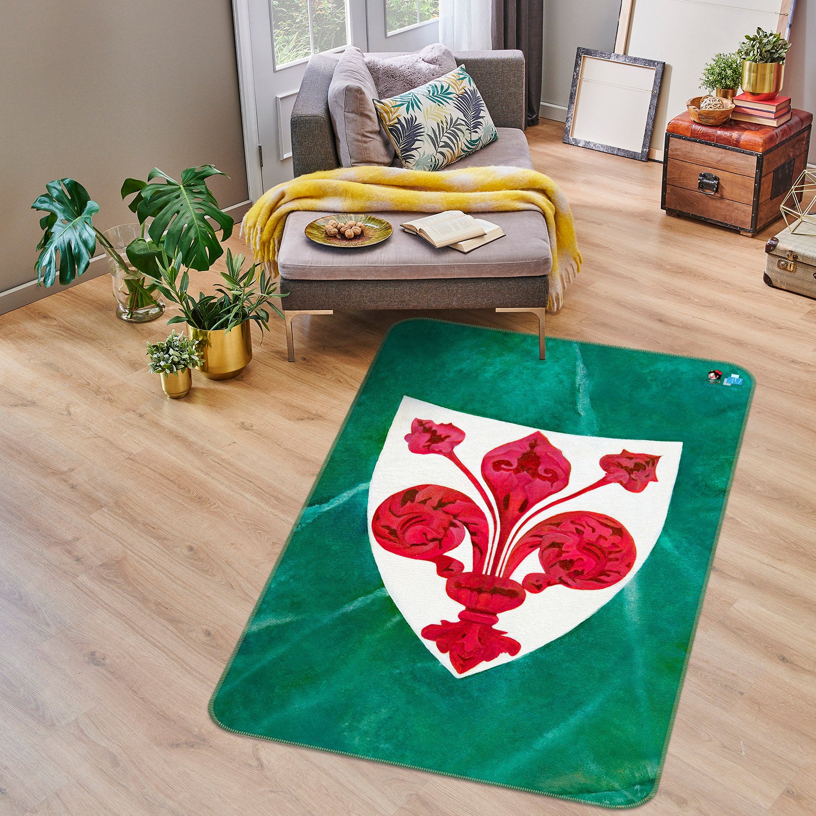 3D Pattern Badge 11155 Matthew Holden Bates Rug Non Slip Rug Mat