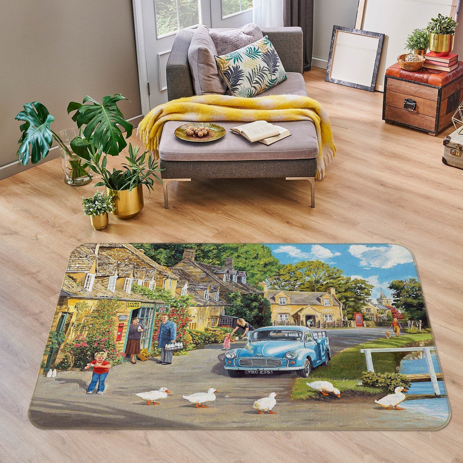 3D Car River 1061 Trevor Mitchell Rug Non Slip Rug Mat Mat AJ Creativity Home 
