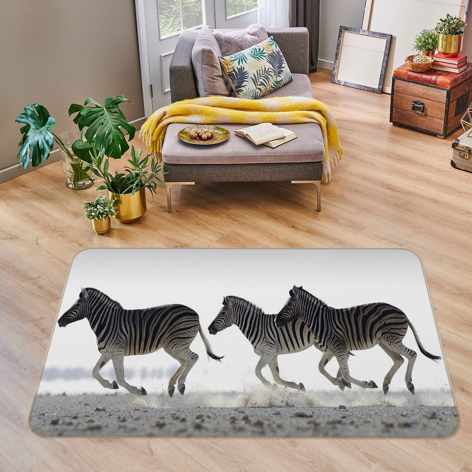 3D Zebra 76033 Non Slip Rug Mat