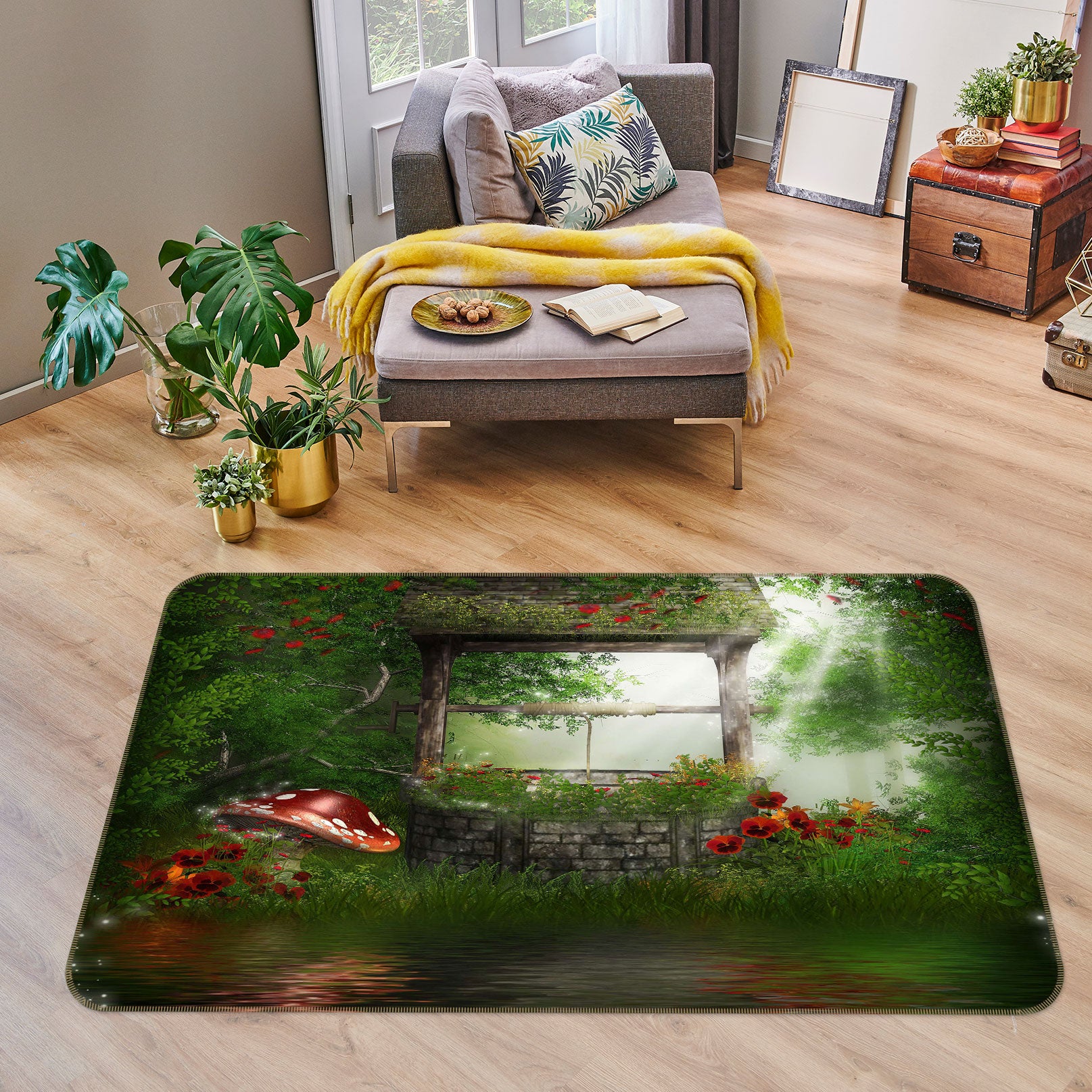 3D Jungle 76036 Non Slip Rug Mat