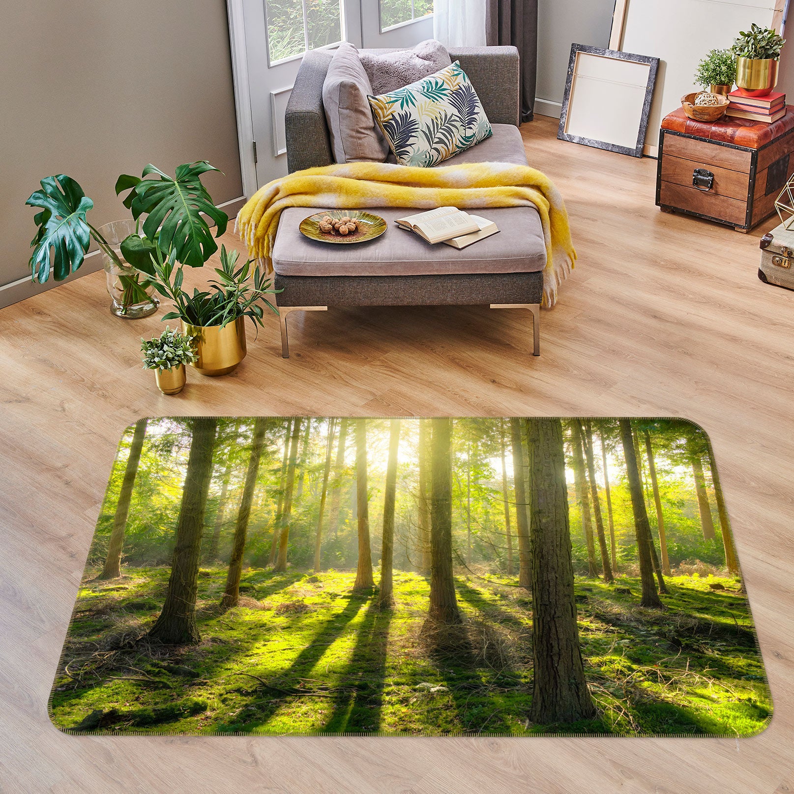 3D Woods Sunshine 77002 Non Slip Rug Mat