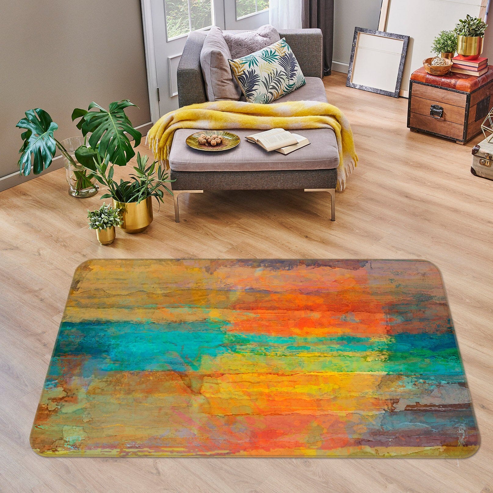 3D Color Painting 123 Michael Tienhaara Rug Non Slip Rug Mat Mat AJ Creativity Home 