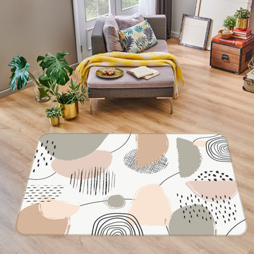 3D Pink Brown Pattern 30087 Non Slip Rug Mat