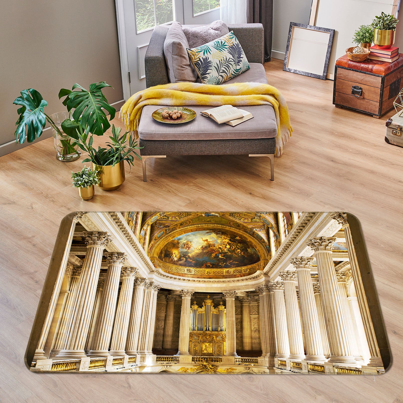 3D Hall Column 35218 Non Slip Rug Mat