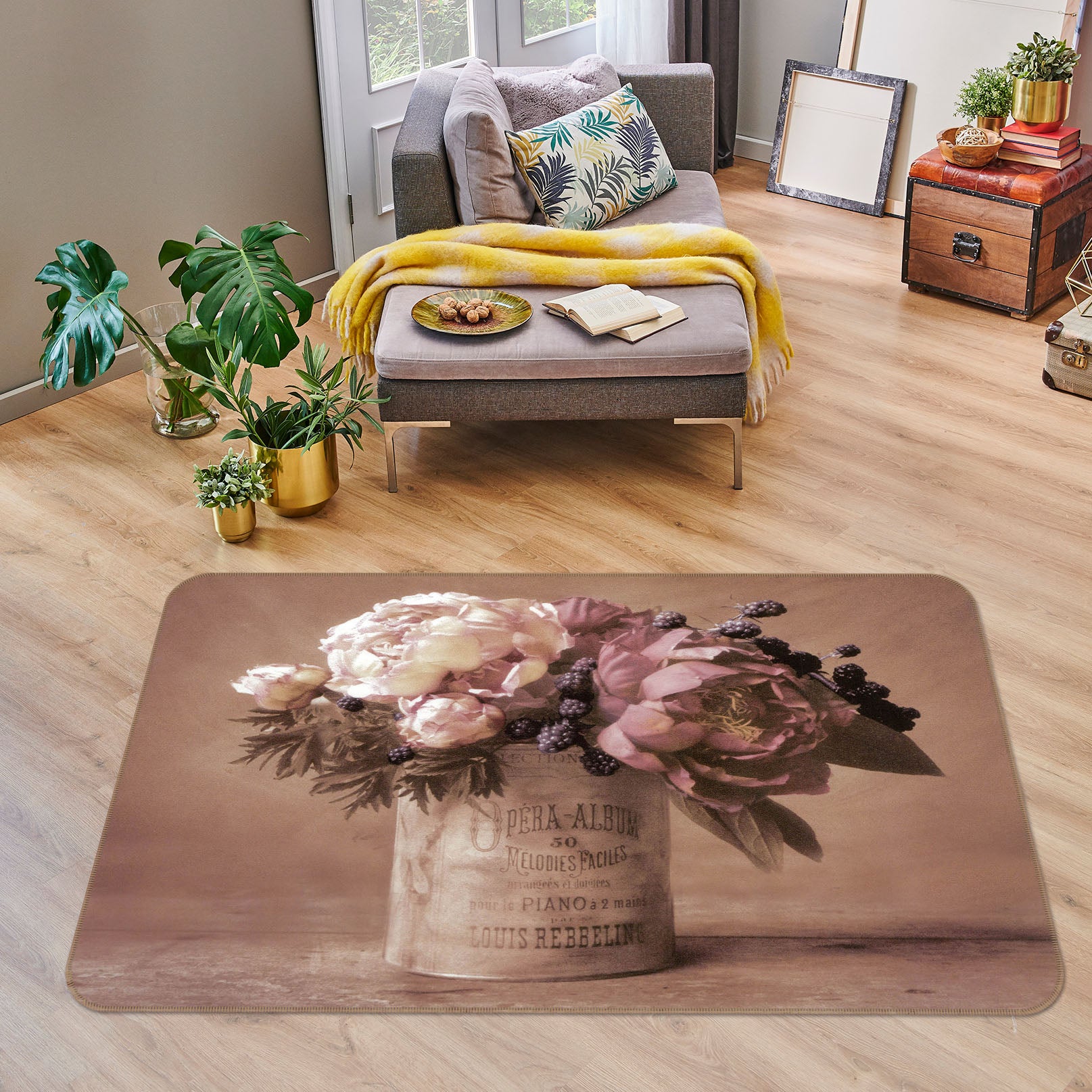 3D Vase 32055 Non Slip Rug Mat