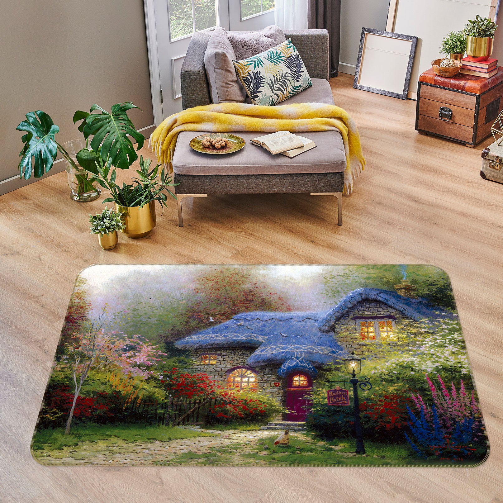 3D Jungle House 75181 Non Slip Rug Mat