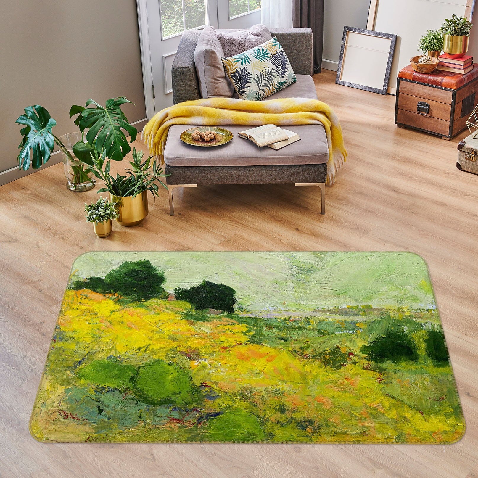 3D Oil Painting Field 1090 Allan P. Friedlander Rug Non Slip Rug Mat Mat AJ Creativity Home 