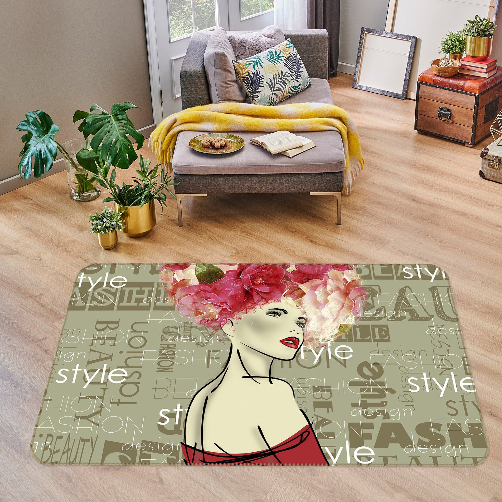 3D Woman 77168 Non Slip Rug Mat