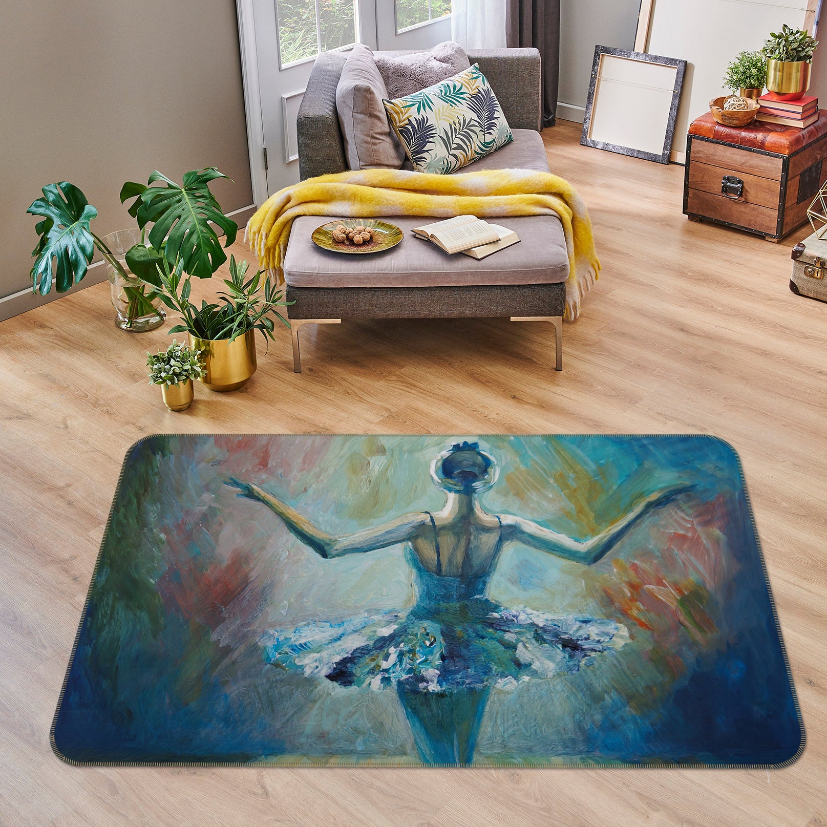 3D Ballet 36078 Non Slip Rug Mat