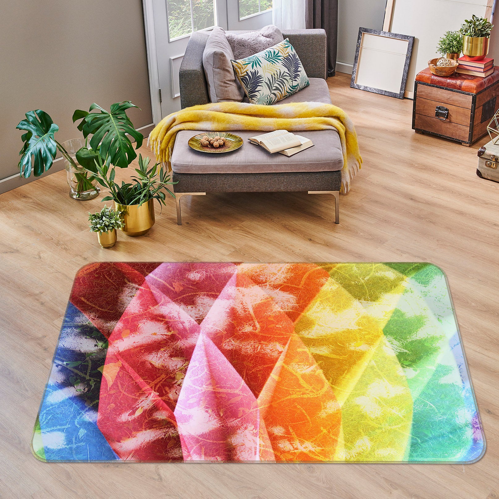 3D Color Cone 70052 Shandra Smith Rug Non Slip Rug Mat