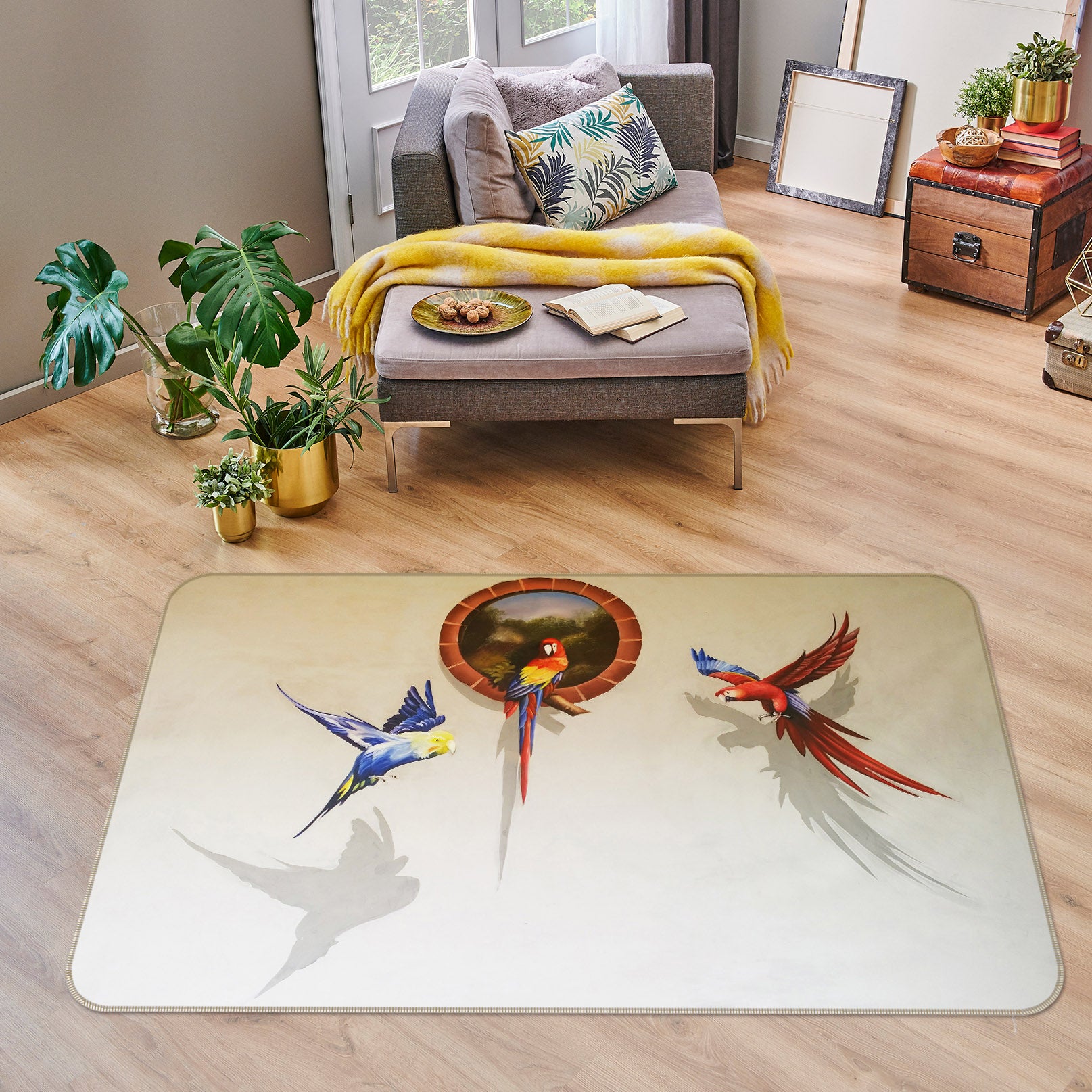 3D Parrot 35162 Non Slip Rug Mat