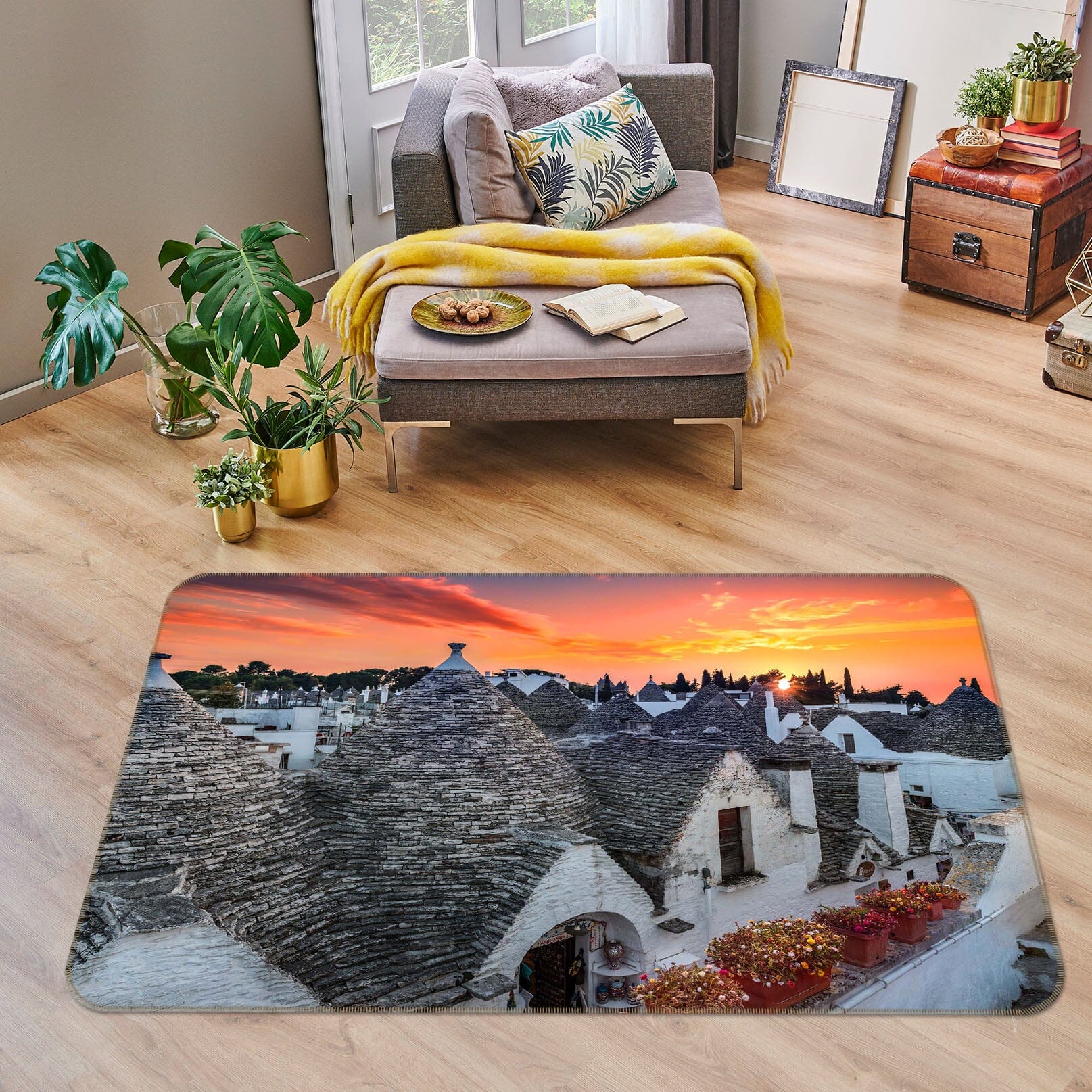 3D Sunset City 1159 Marco Carmassi Rug Non Slip Rug Mat Mat AJ Creativity Home 